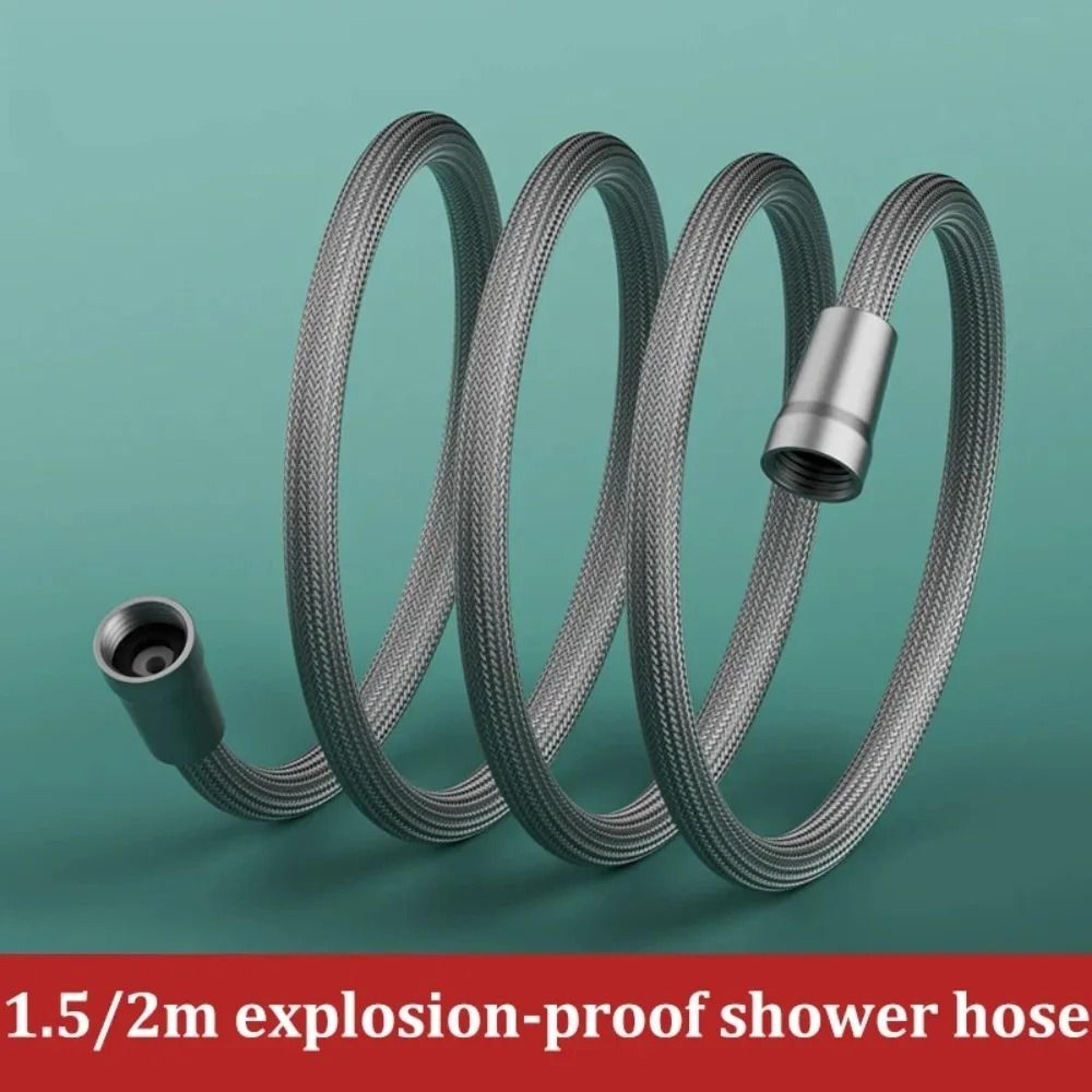 universal nylon braided shower hose flexible hot and cold water connector