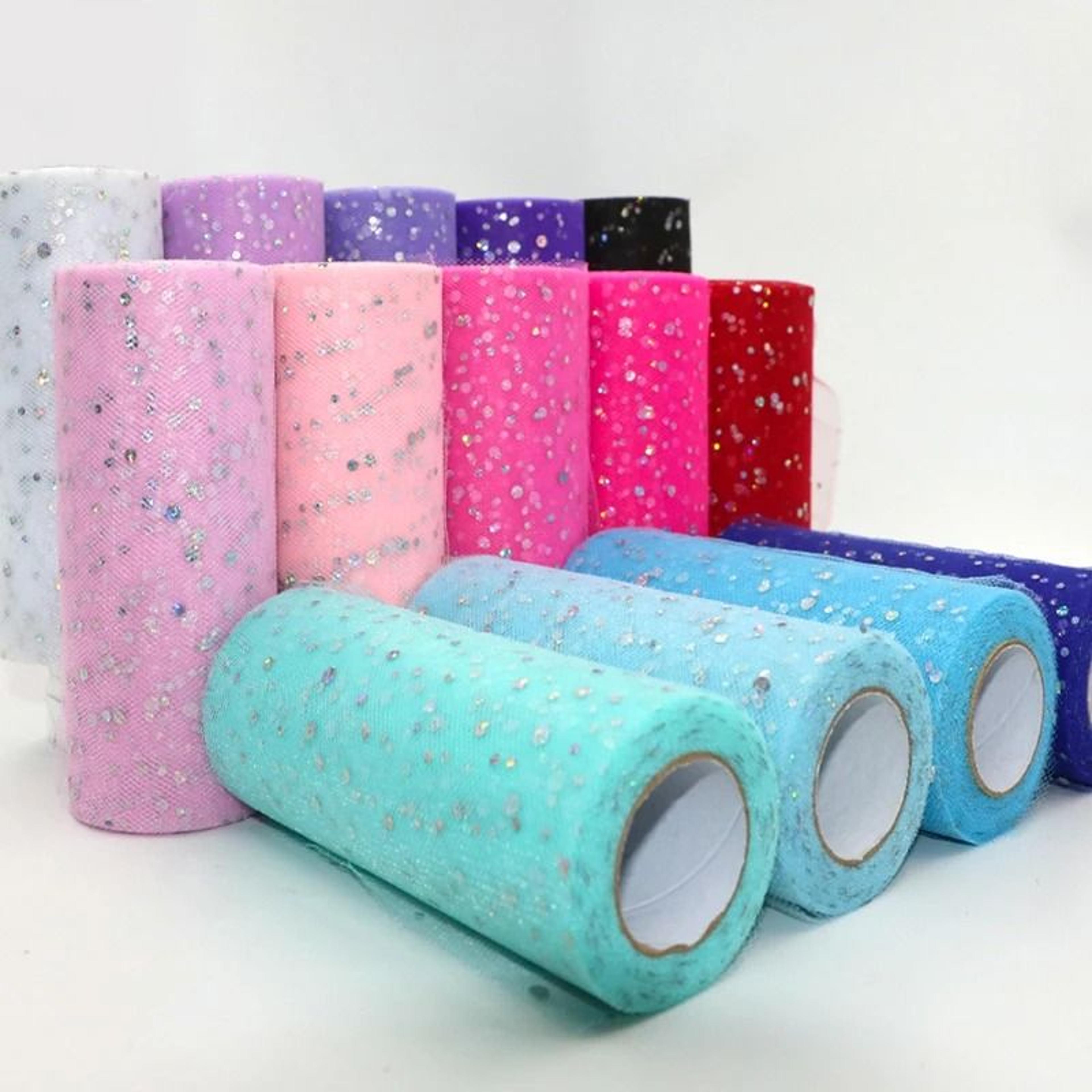 glitter sequin tulle roll for wedding crafts tutu and party decor