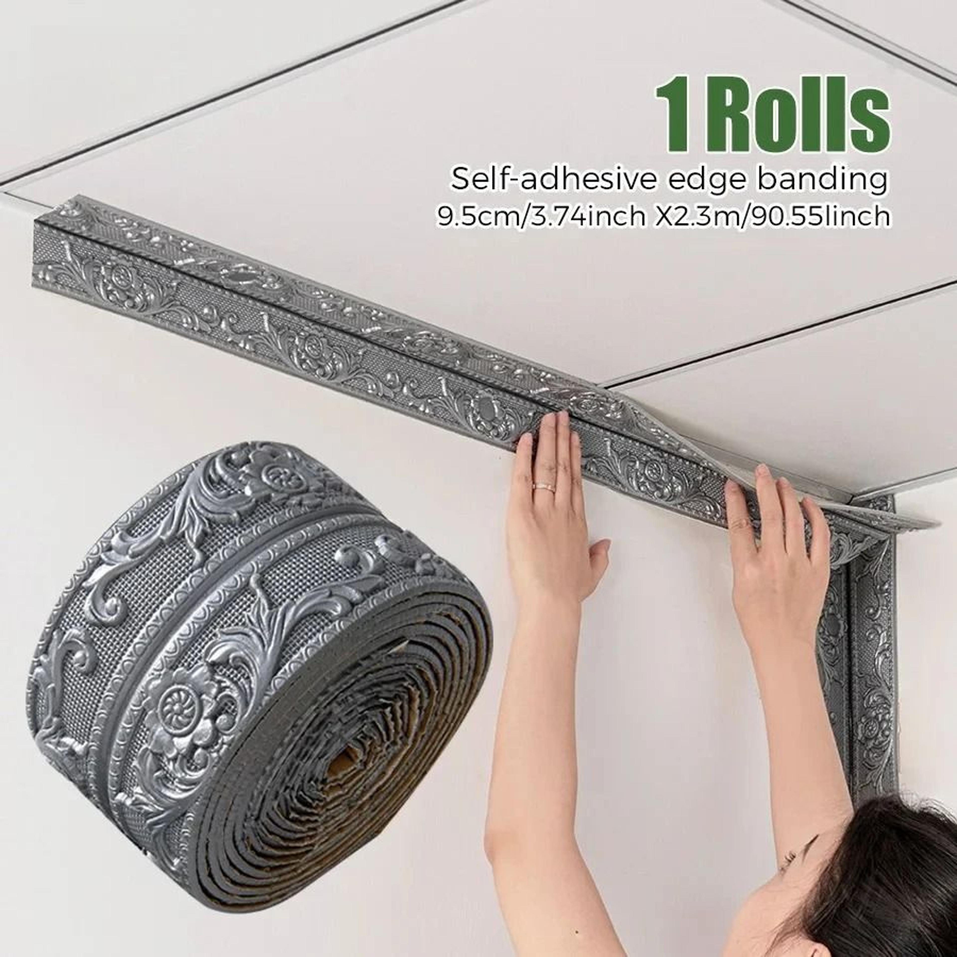 self adhesive foam wall trim peel and stick decorative border for ceiling and door frames