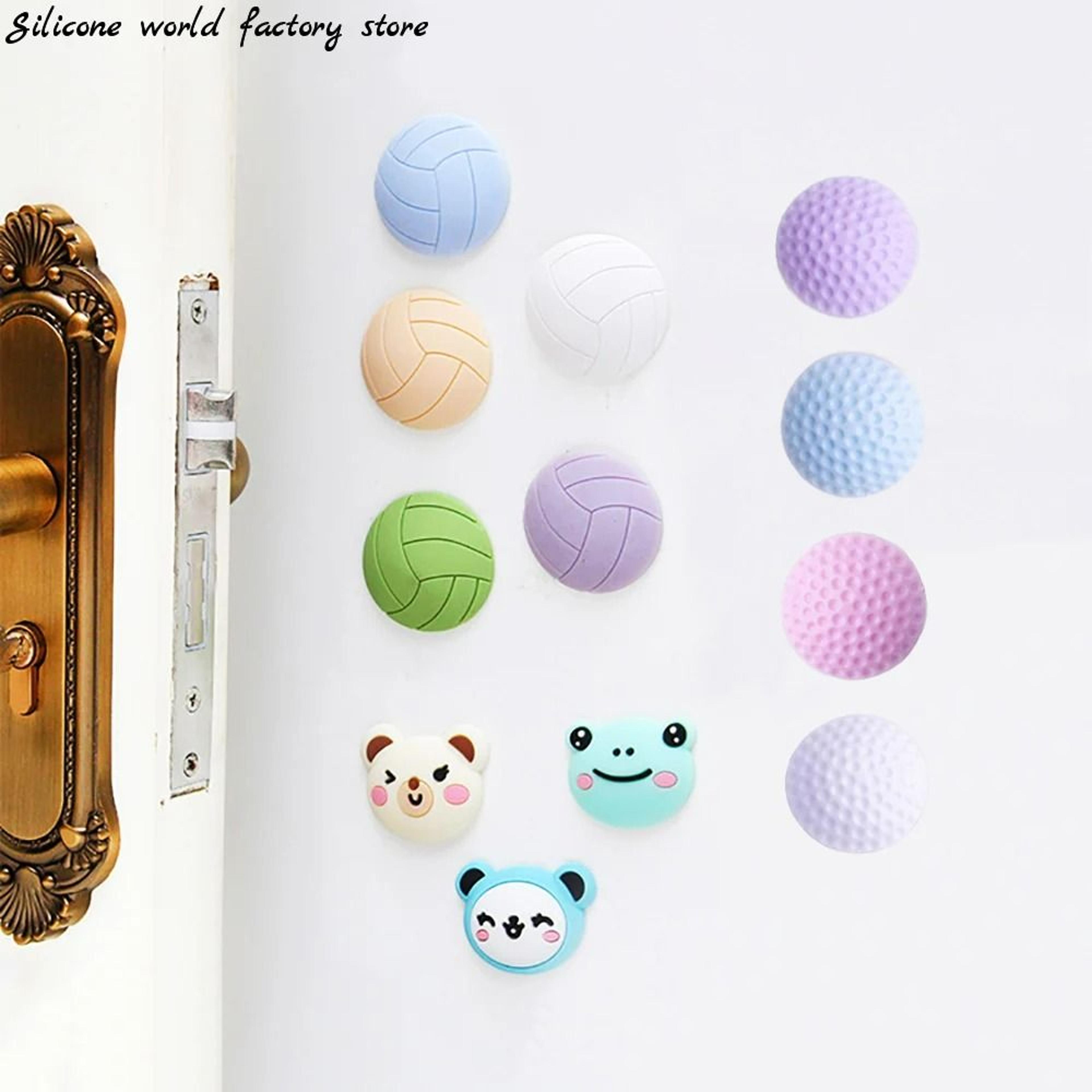 silicone door handle bumper self adhesive wall protector anti collision pad