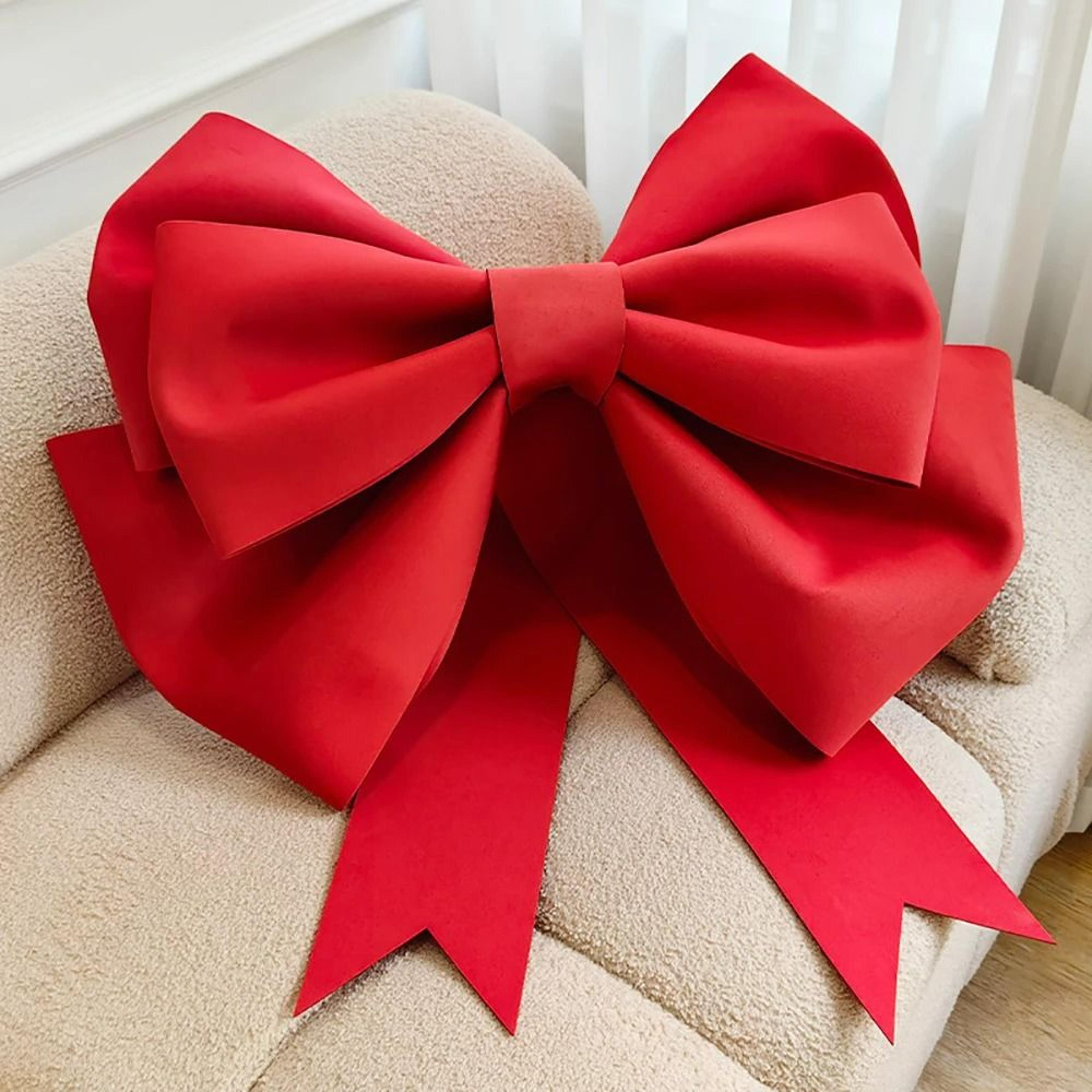 giant diy eva bow decoration large handmade party backdrop and holiday decor