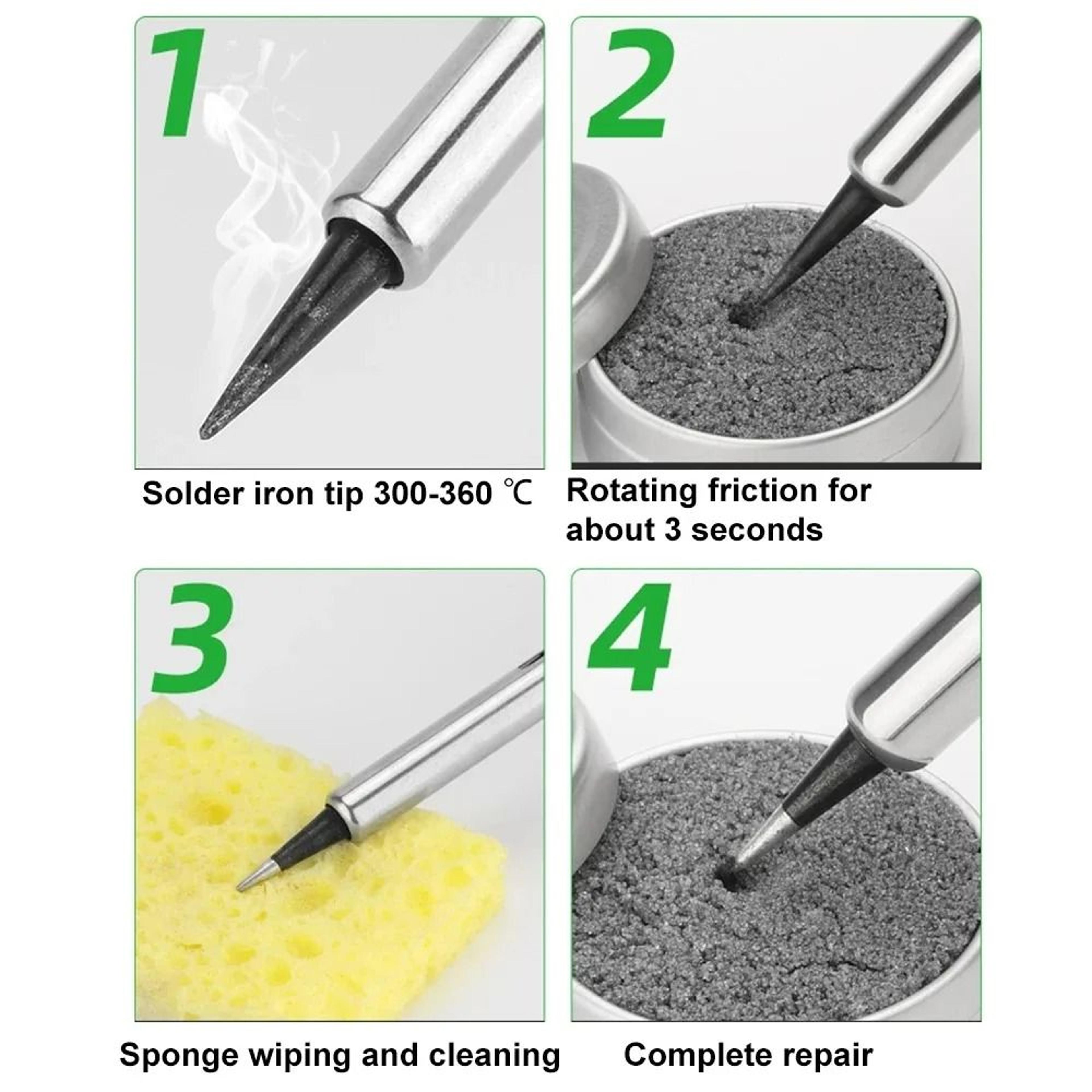 soldering iron tip tinner cleaning paste oxide remover and tip refresher