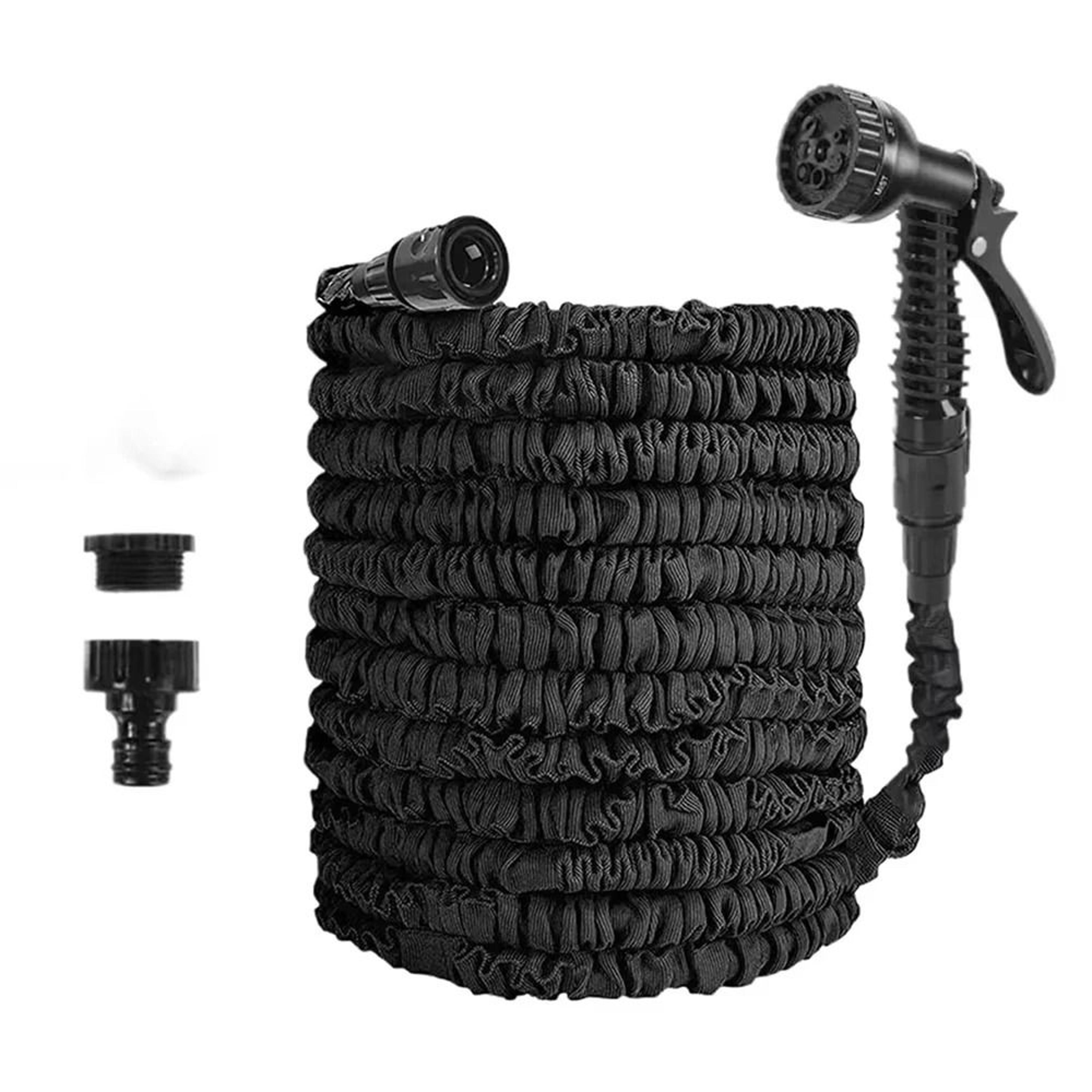 expandable garden hose with turbo spray nozzle