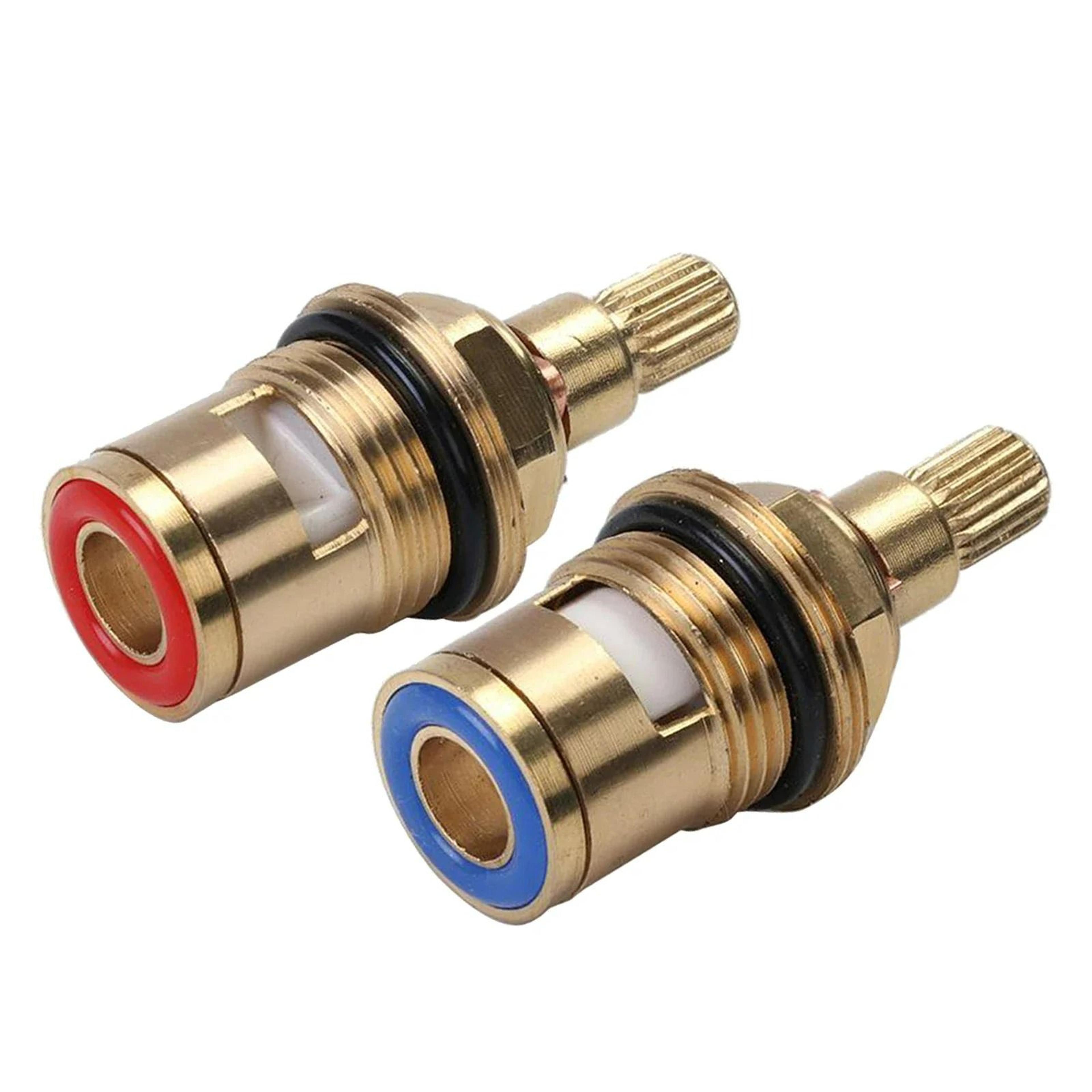 2 piece brass ceramic disc faucet valve replacement cartridge set