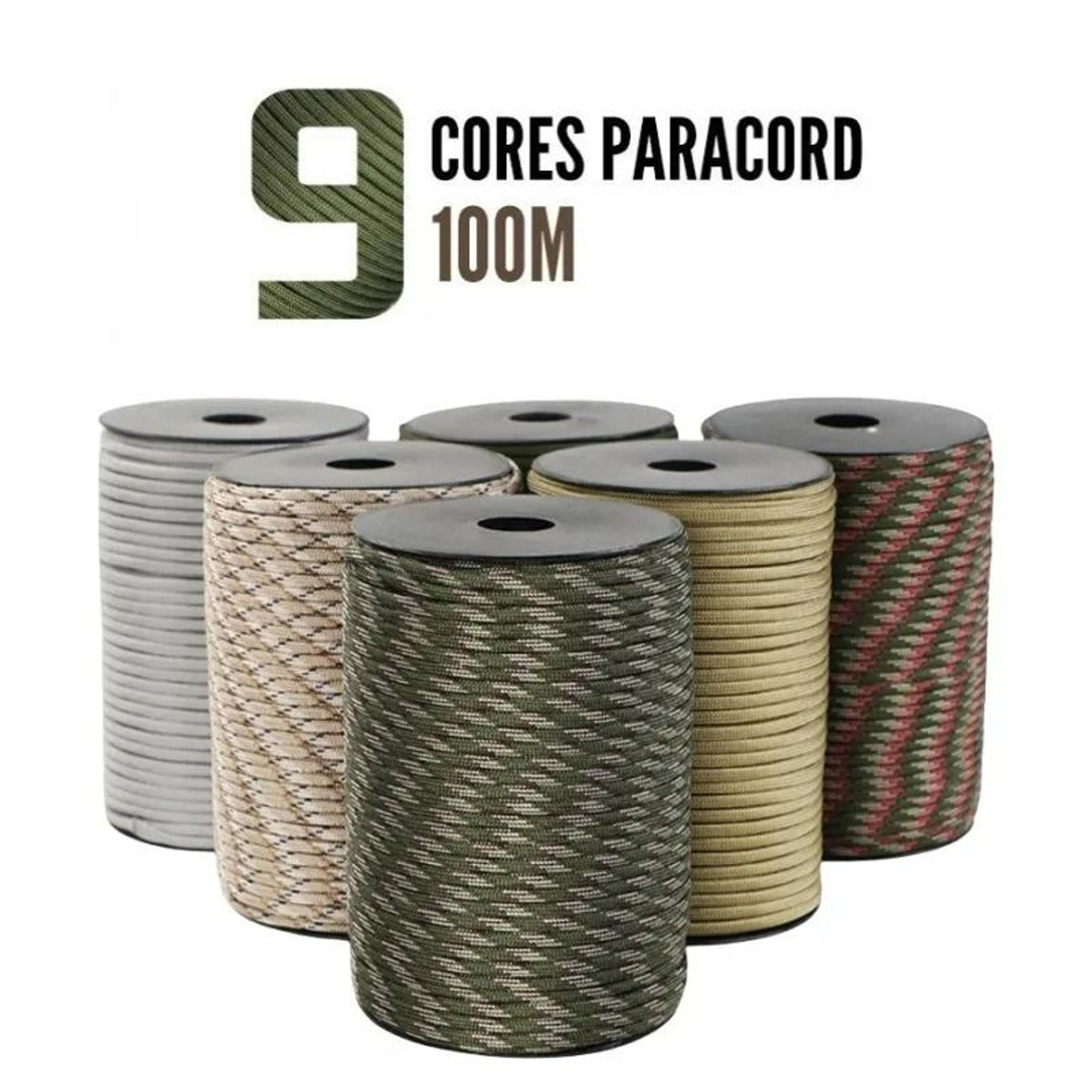 550 paracord 9 core 4mm outdoor survival rope for camping and gear