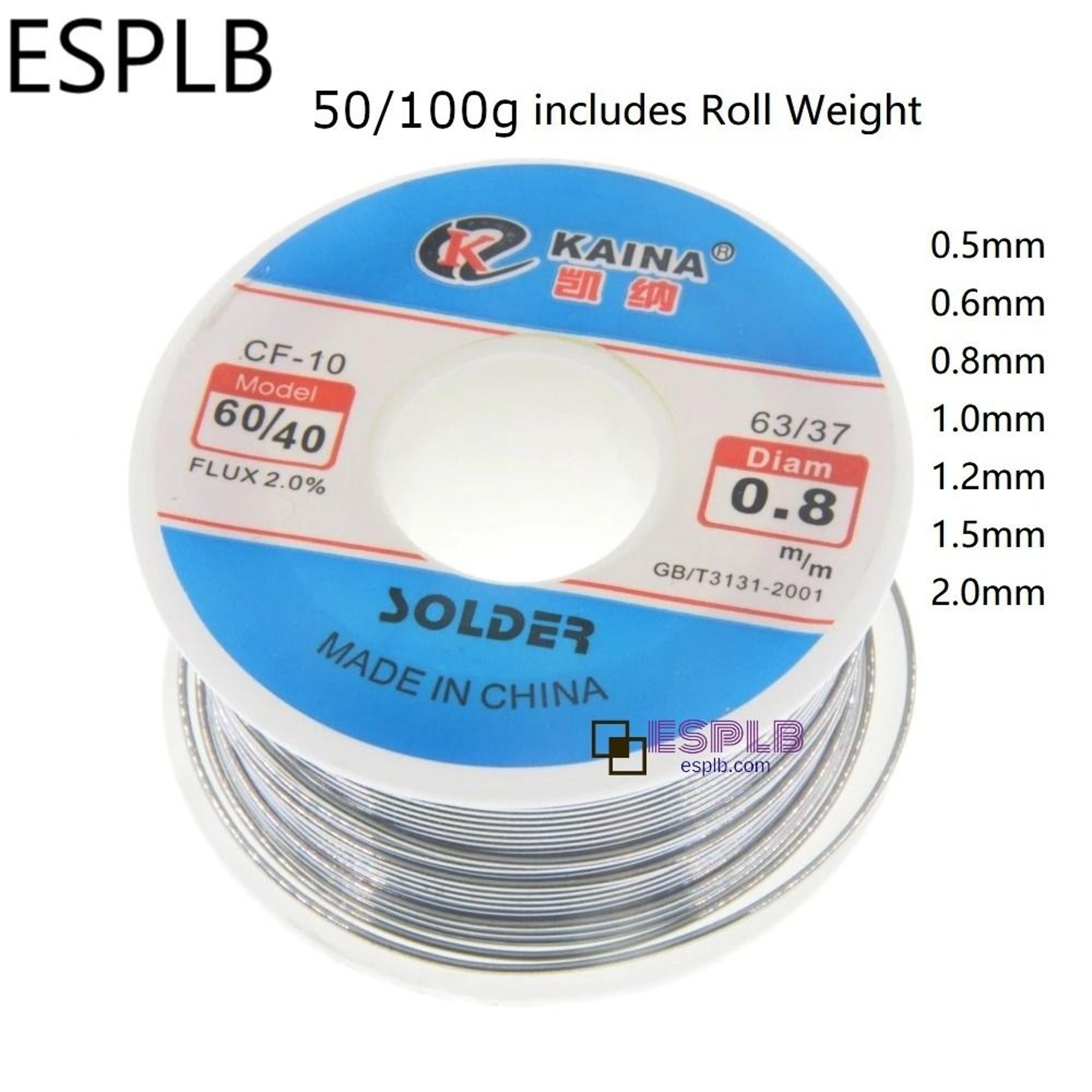 rosin core solder wire reel for electronics and circuit repair