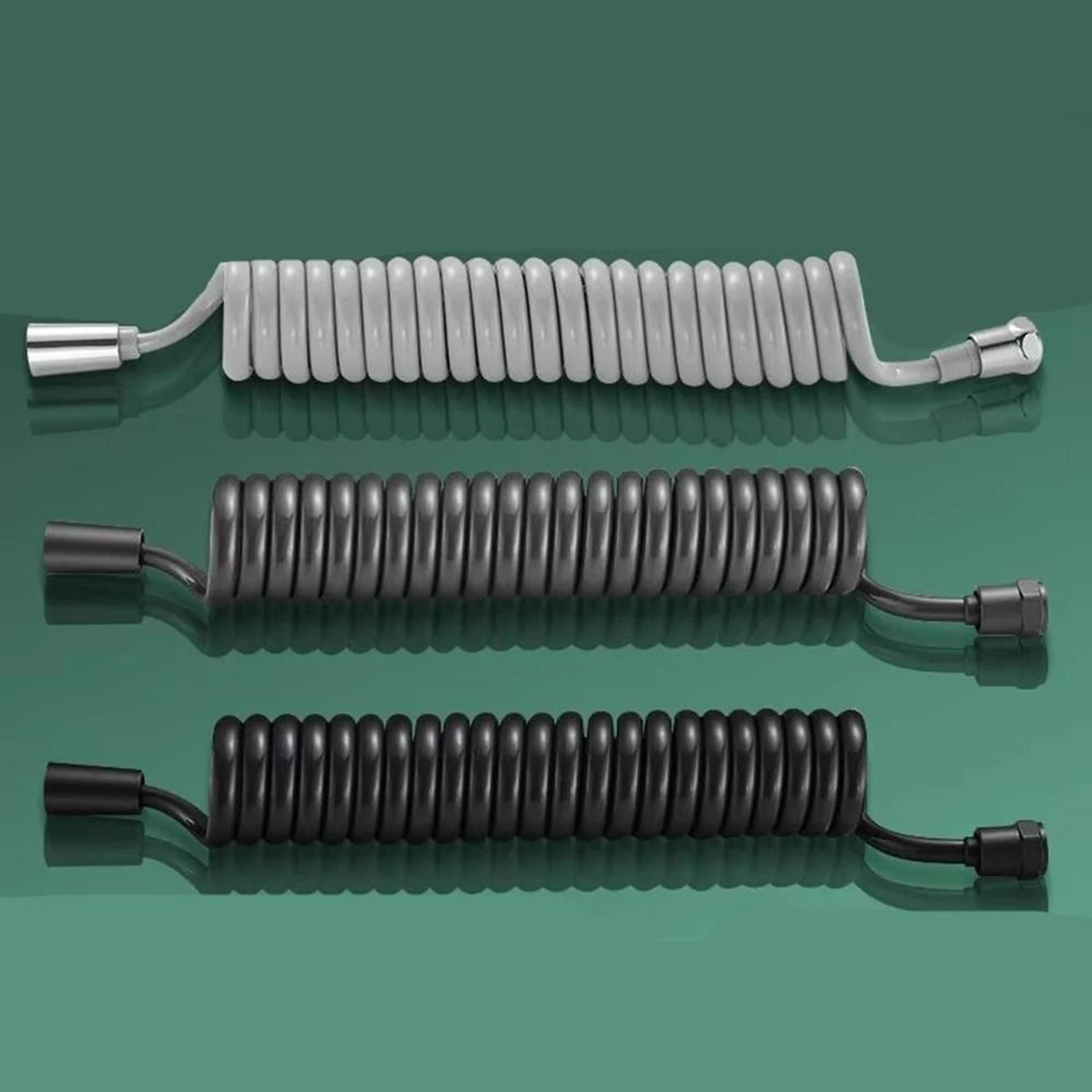 retractable spring shower hose for handheld shower and bidet sprayer