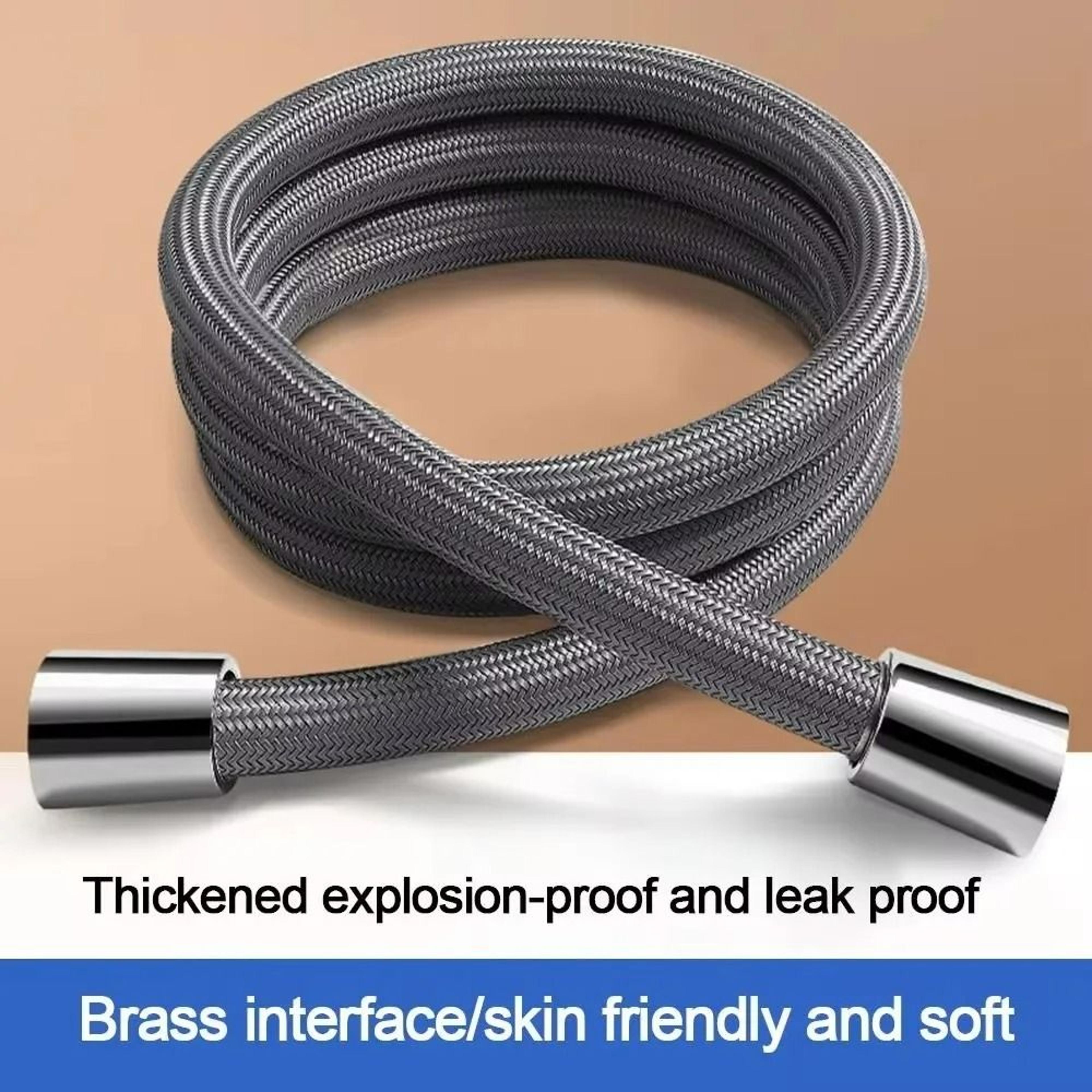 anti tangle flexible nylon shower hose for handheld showers