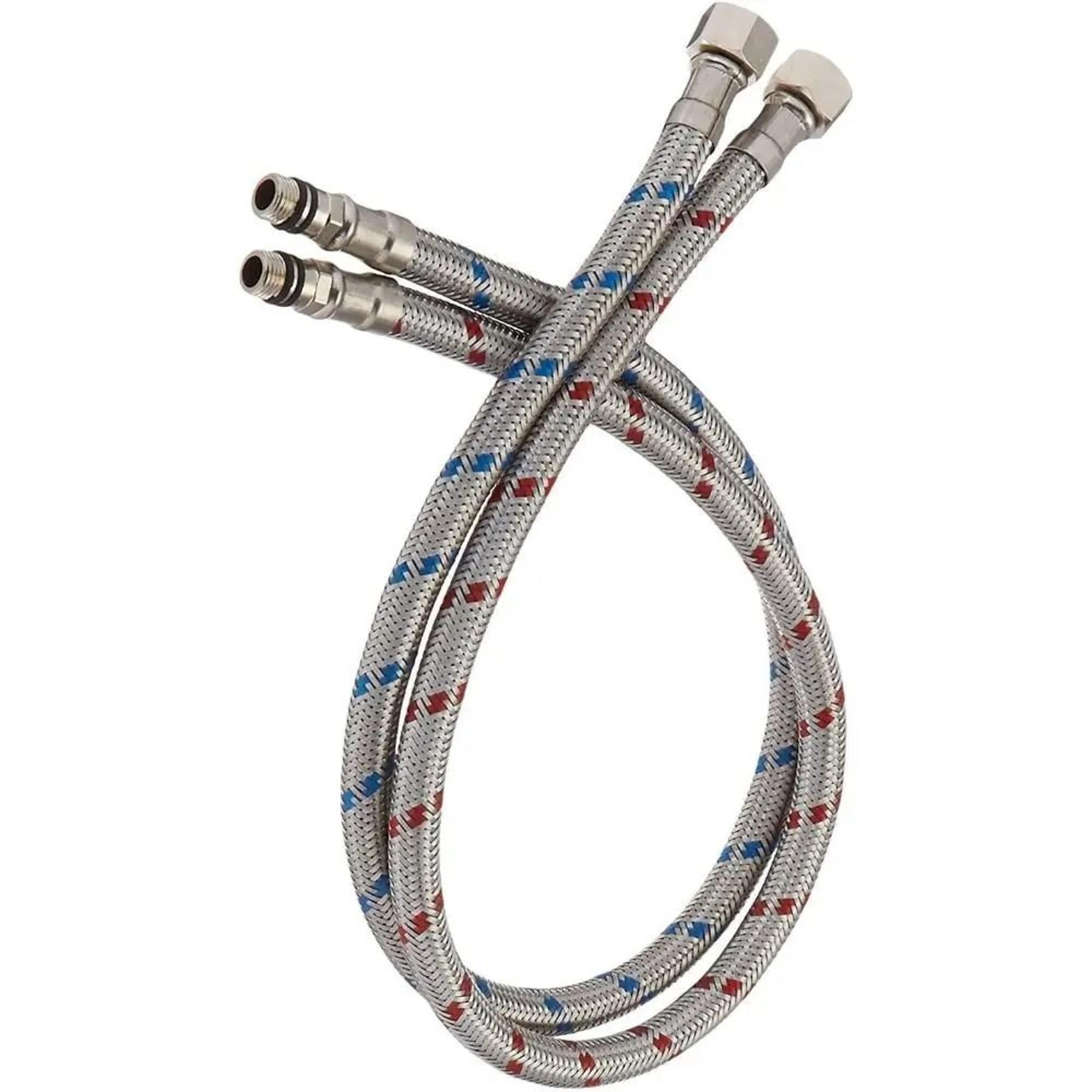 stainless steel braided faucet supply hoses for hot and cold water