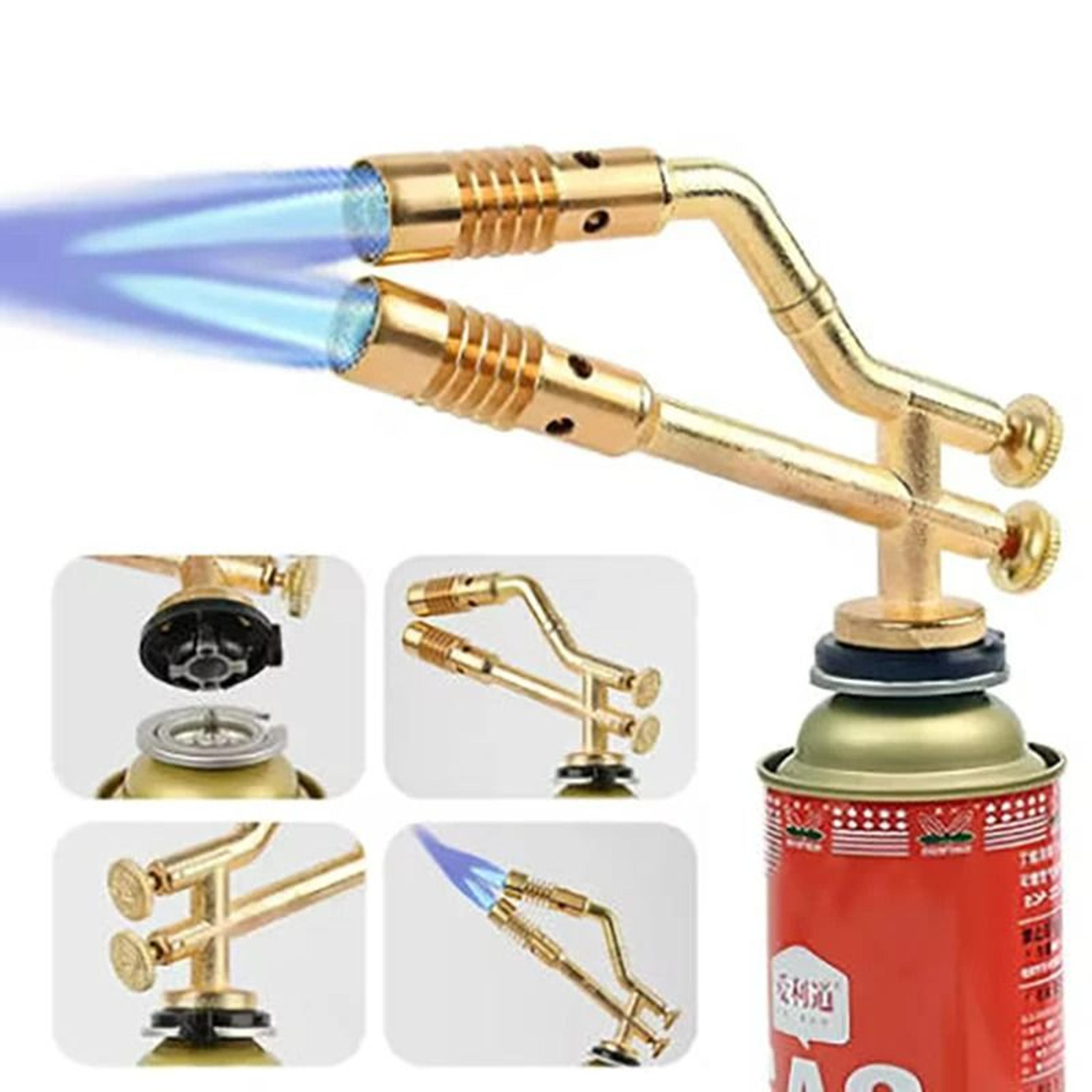 portable gas torch head for soldering camping and barbecue