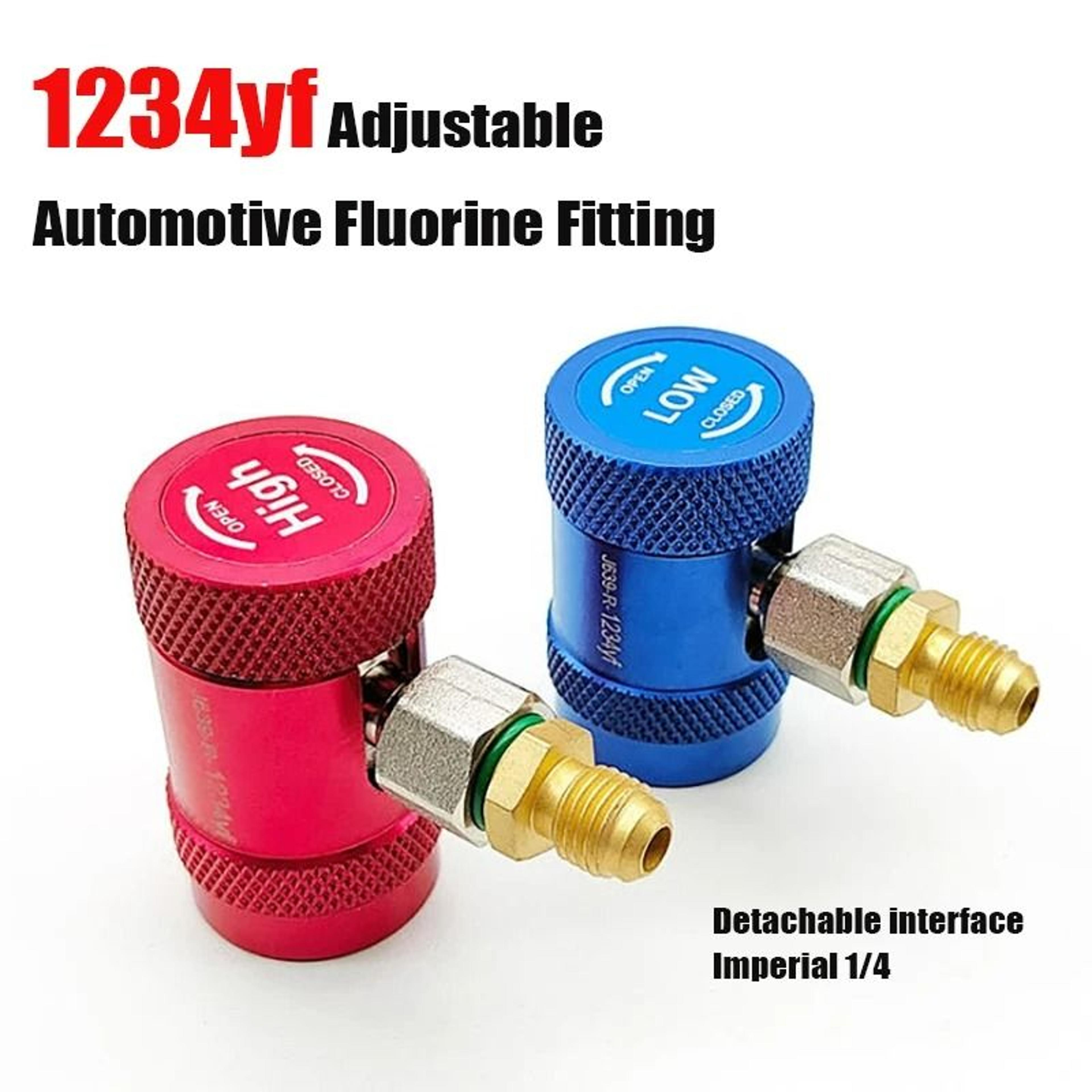 r1234yf adjustable ac quick coupler high low side charging hose adapter