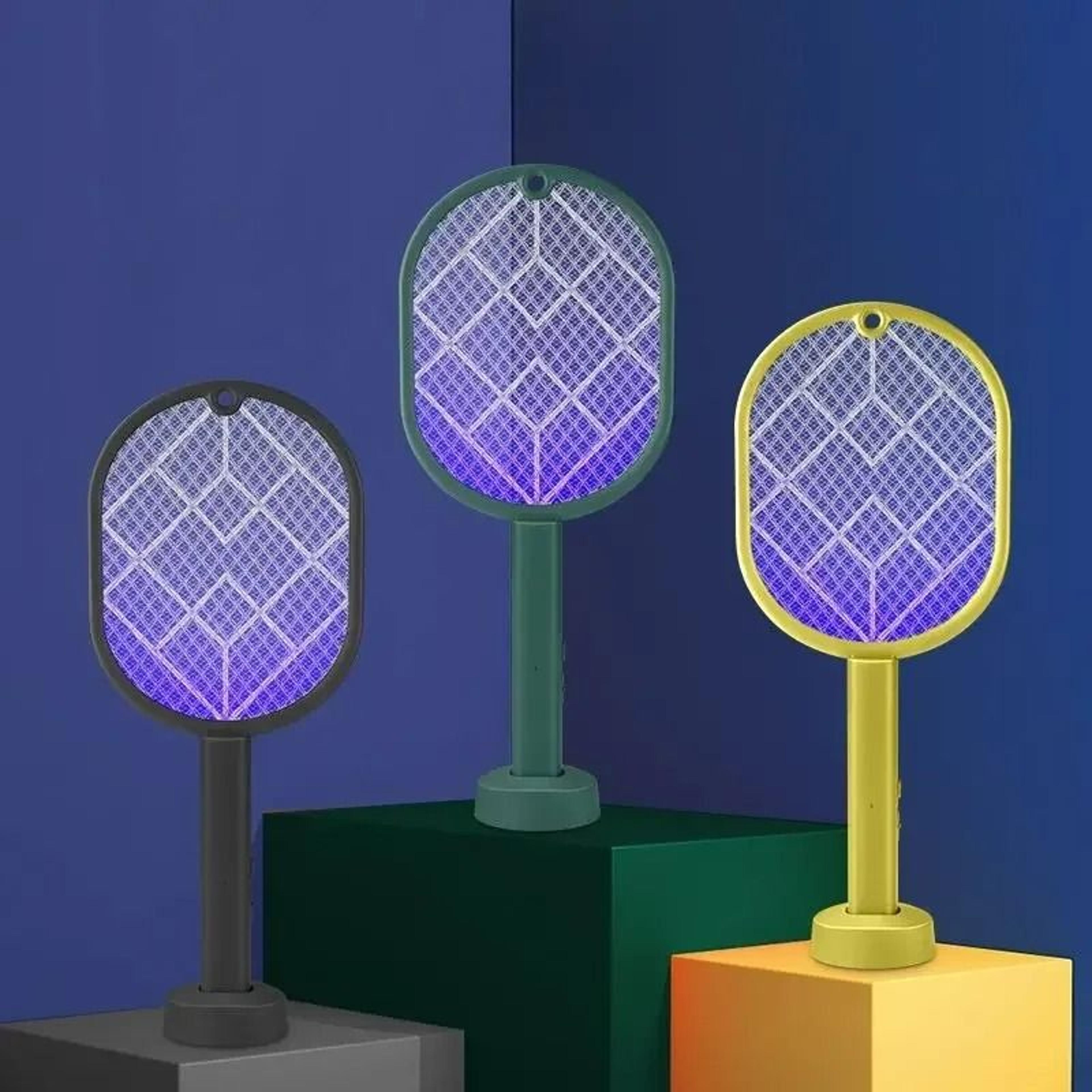 usb rechargeable electric mosquito swatter with mosquito killer lamp