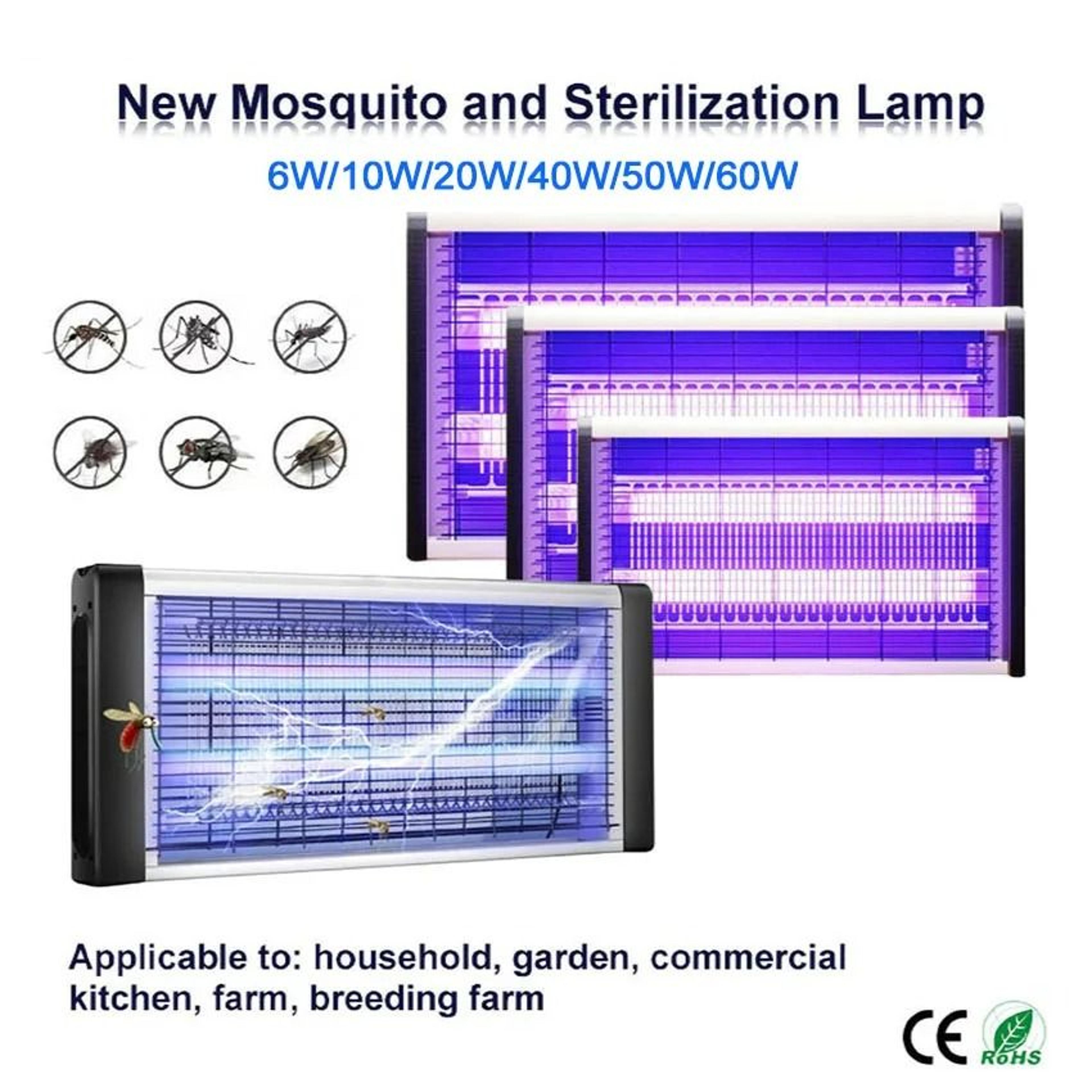commercial hanging electric mosquito trap quiet fly zapper for indoor outdoor use