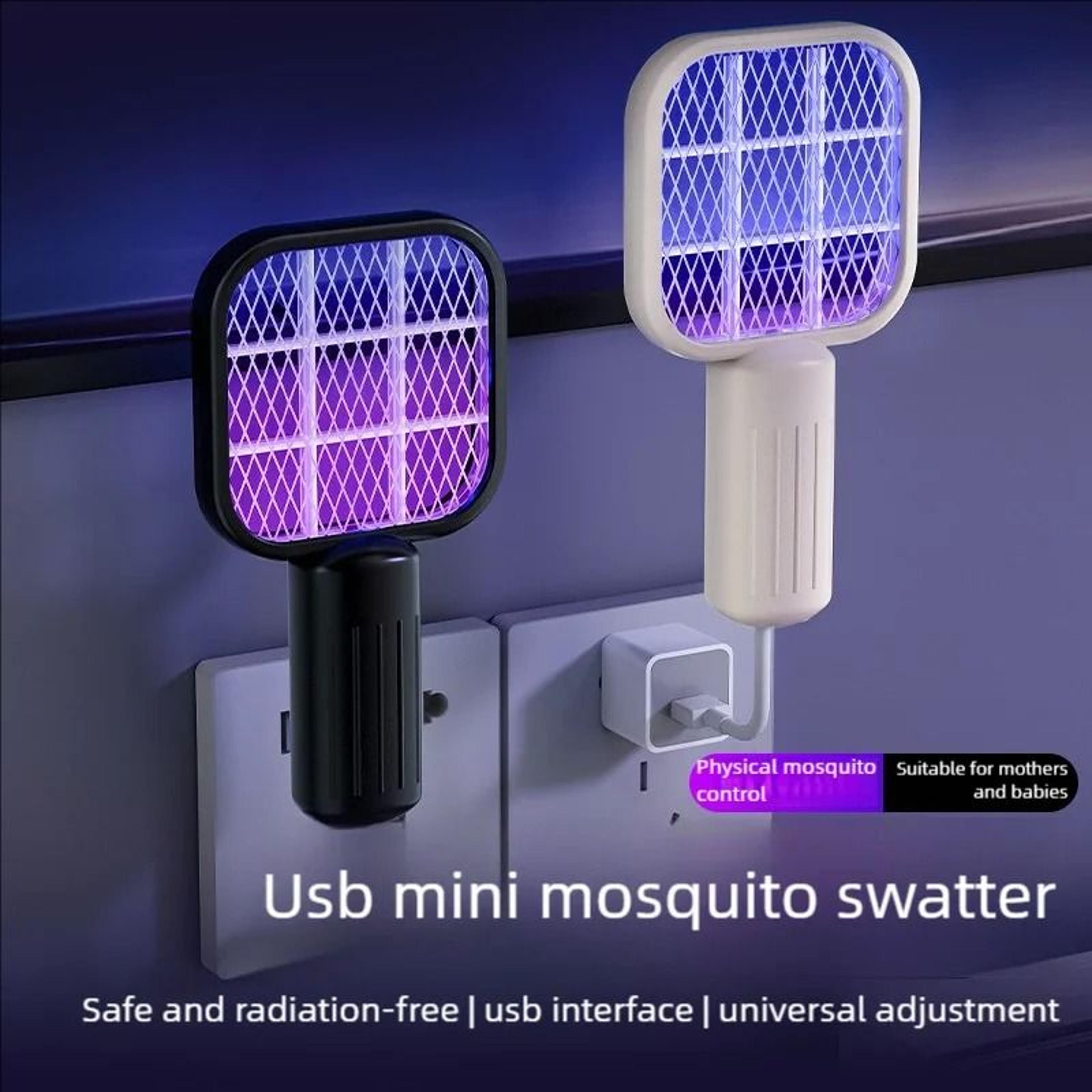usb mosquito swatter with uv light portable bug zapper lamp for camping