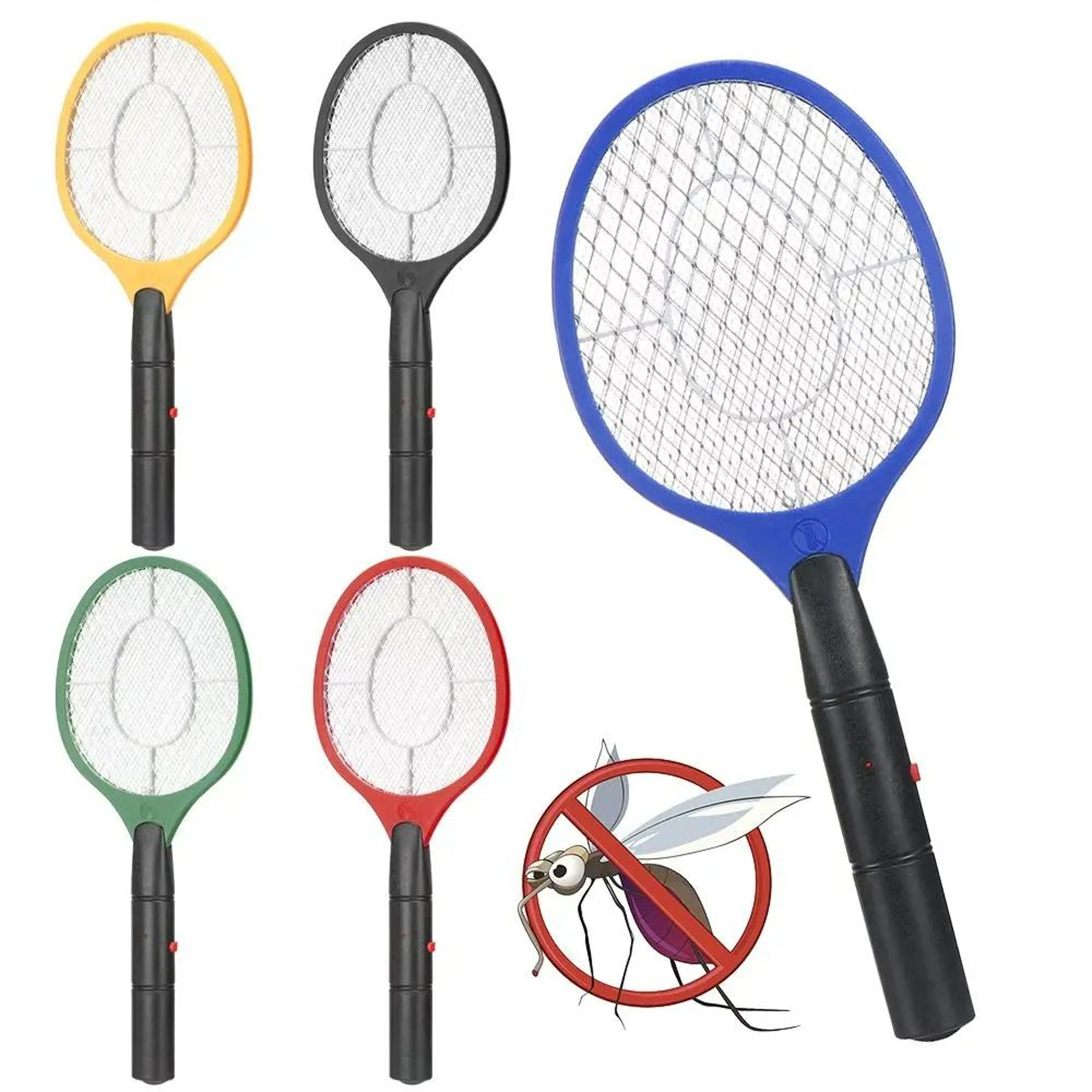 portable electric mosquito racket fly and wasp zapper for indoor outdoor use