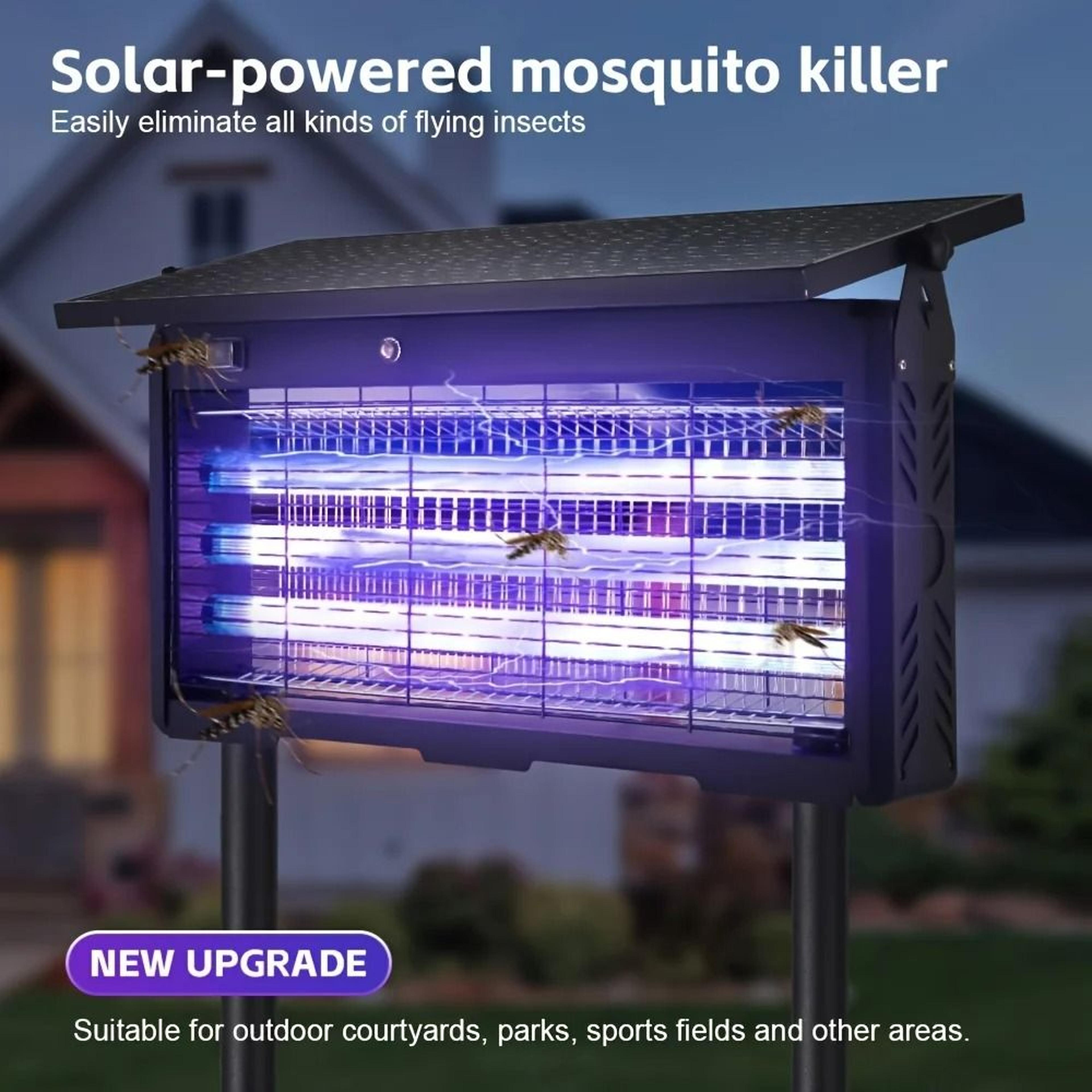 solarshield outdoor solar mosquito repellent light for yard patio and garden