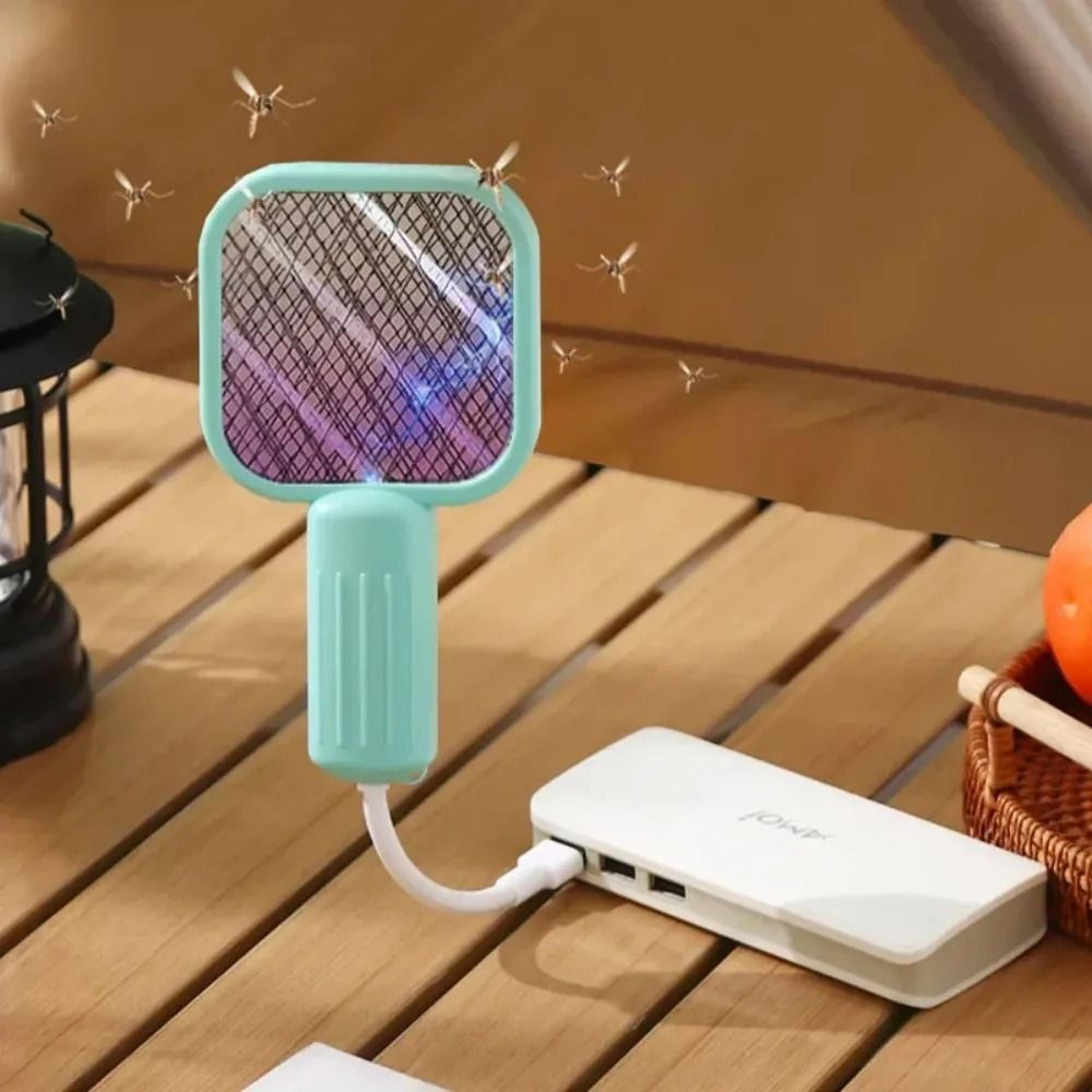 violetzap 2 in 1 usb rechargeable mosquito killer lamp and electric fly swatter