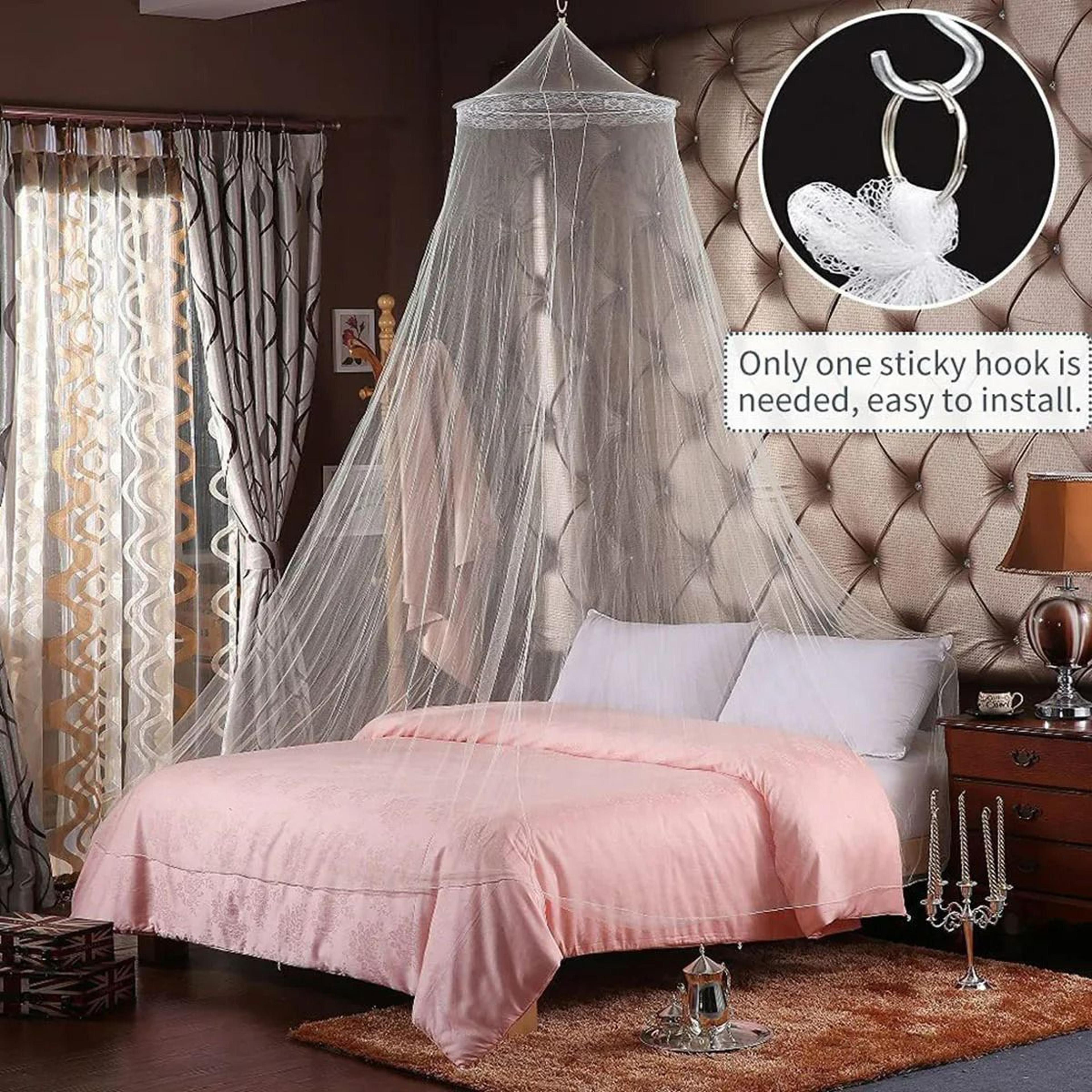 clouddrape hanging dome mosquito net canopy for double bed
