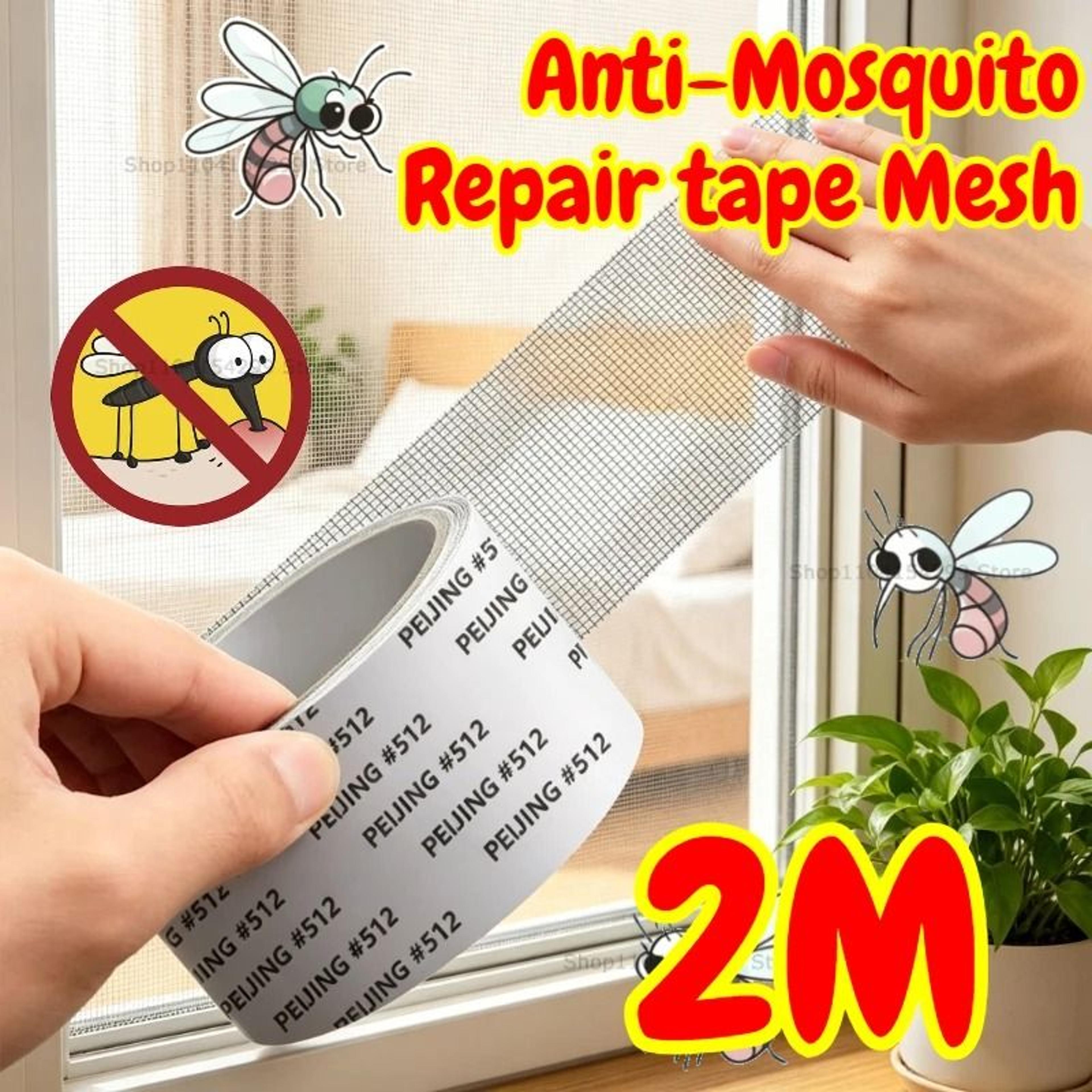 screenfix 6.56ft self adhesive window screen repair tape for mosquito mesh
