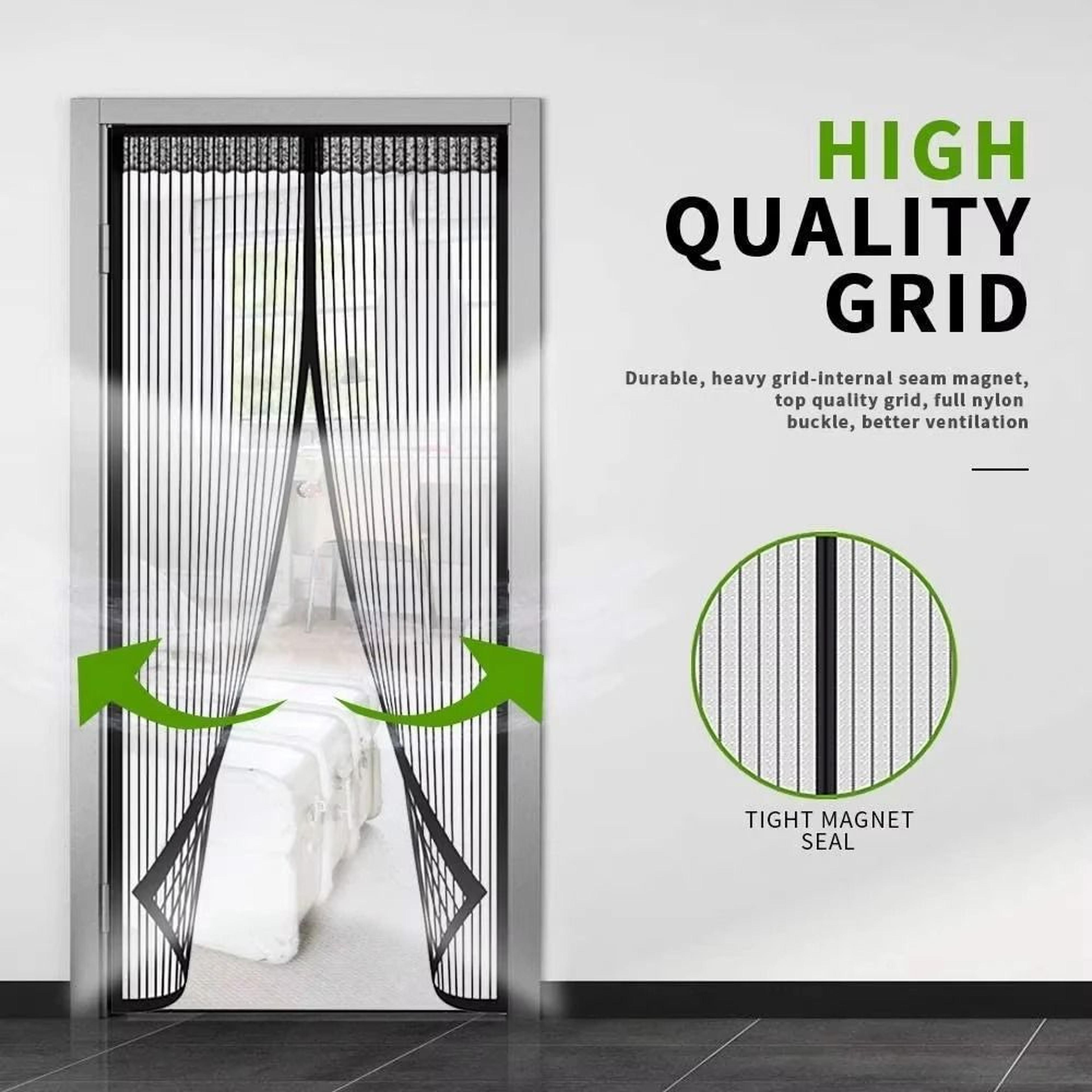 magnabreeze no punch magnetic screen door automatic closing mosquito curtain
