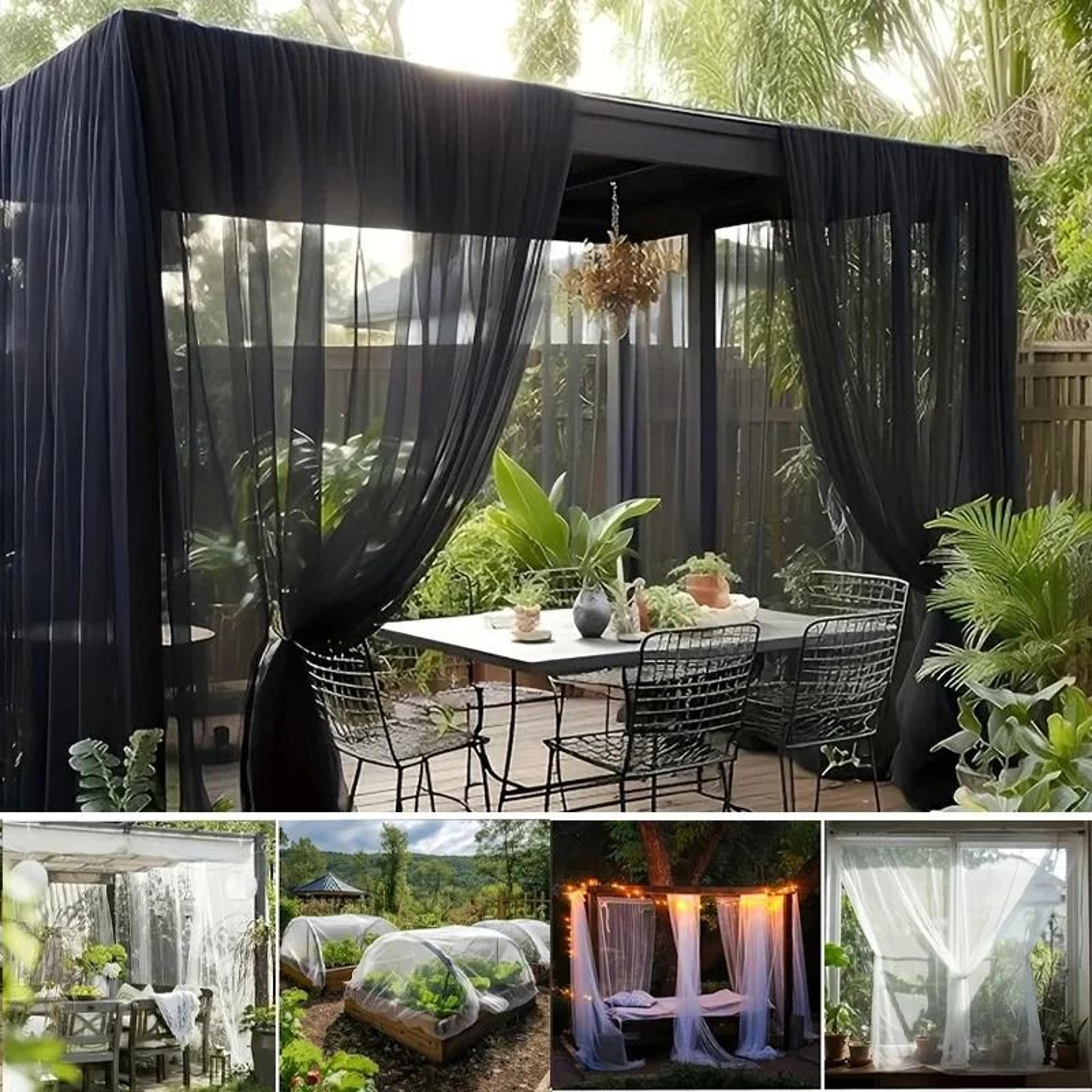 gardenguard multi purpose mosquito bird barrier netting for plants patio and backyard