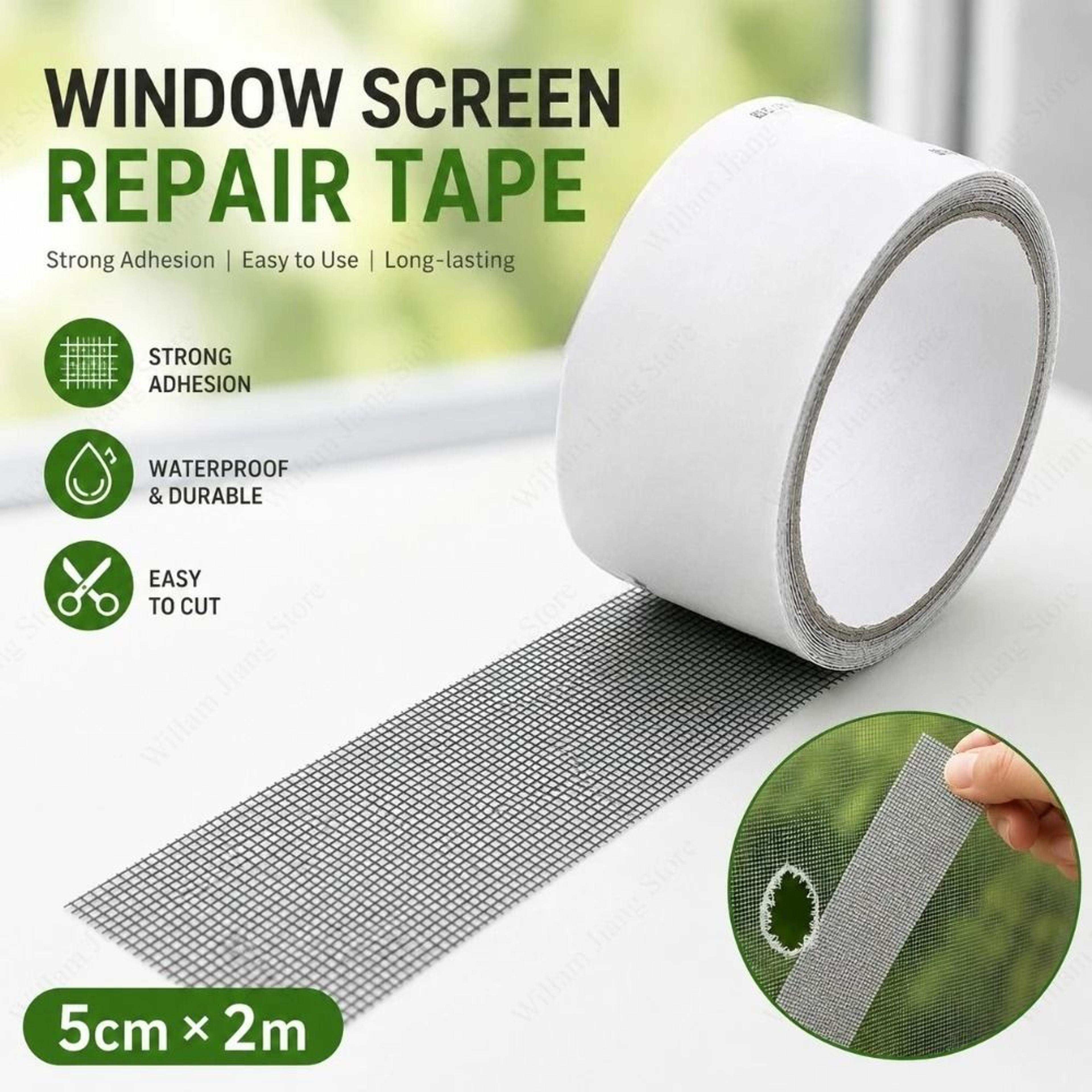 meshrescue waterproof self adhesive screen repair tape for windows and doors