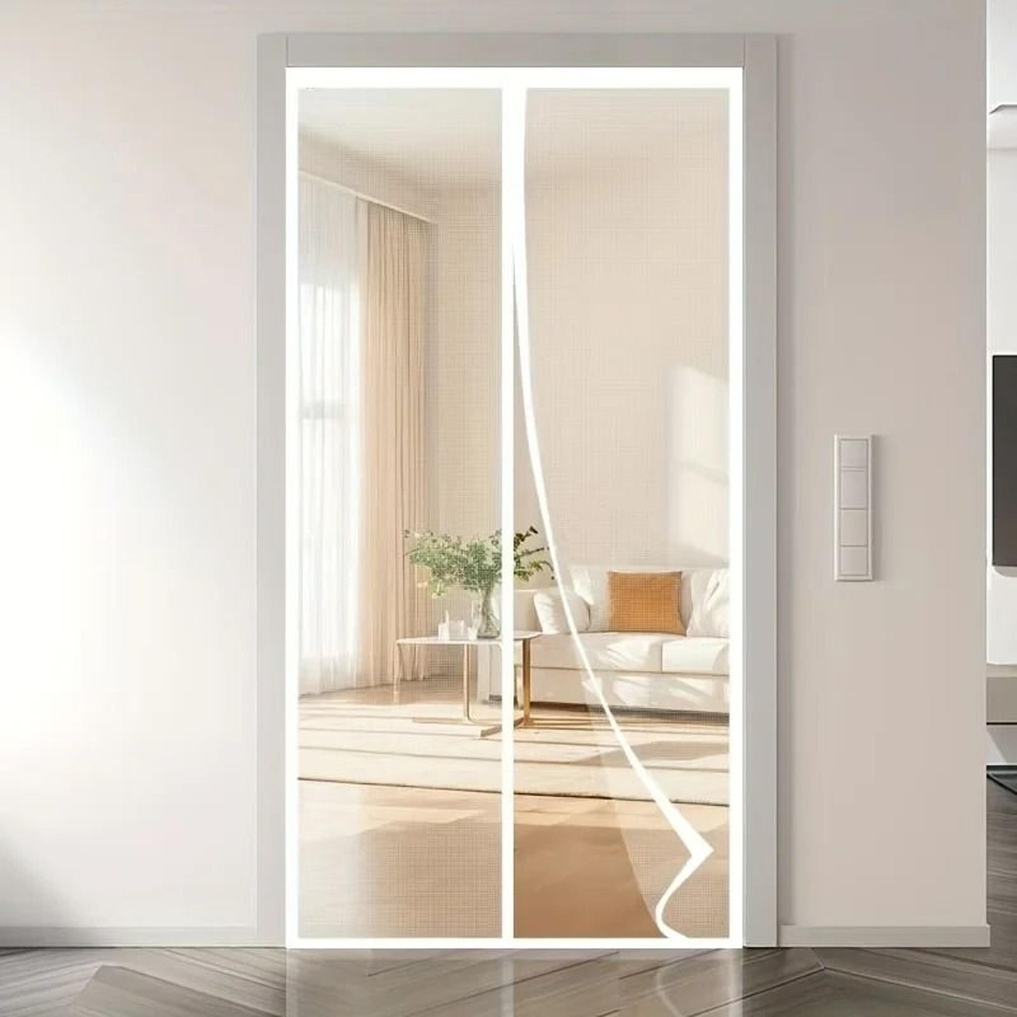 pet resistant clear view fiberglass screen curtain