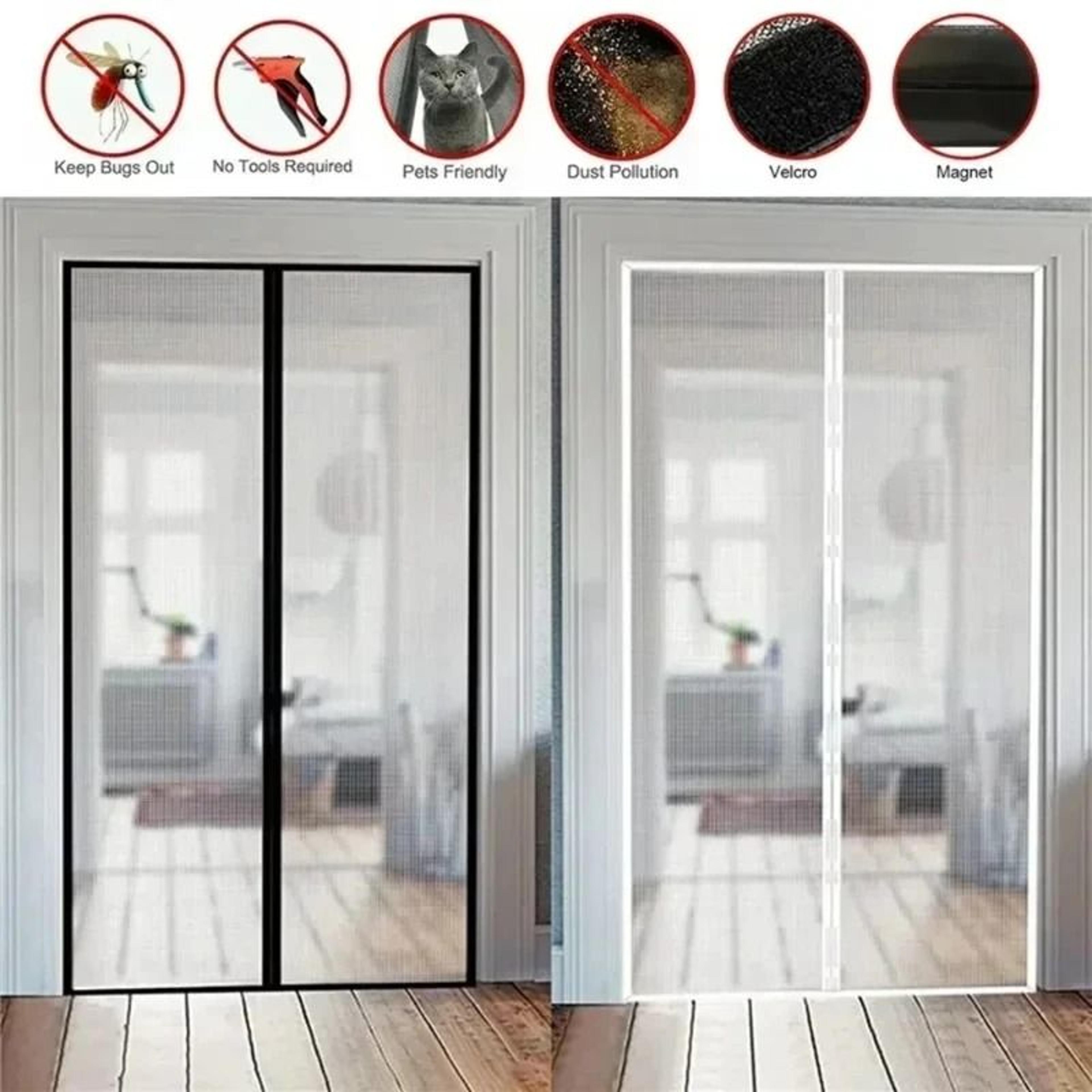 everyday magnetic fly screen door curtain