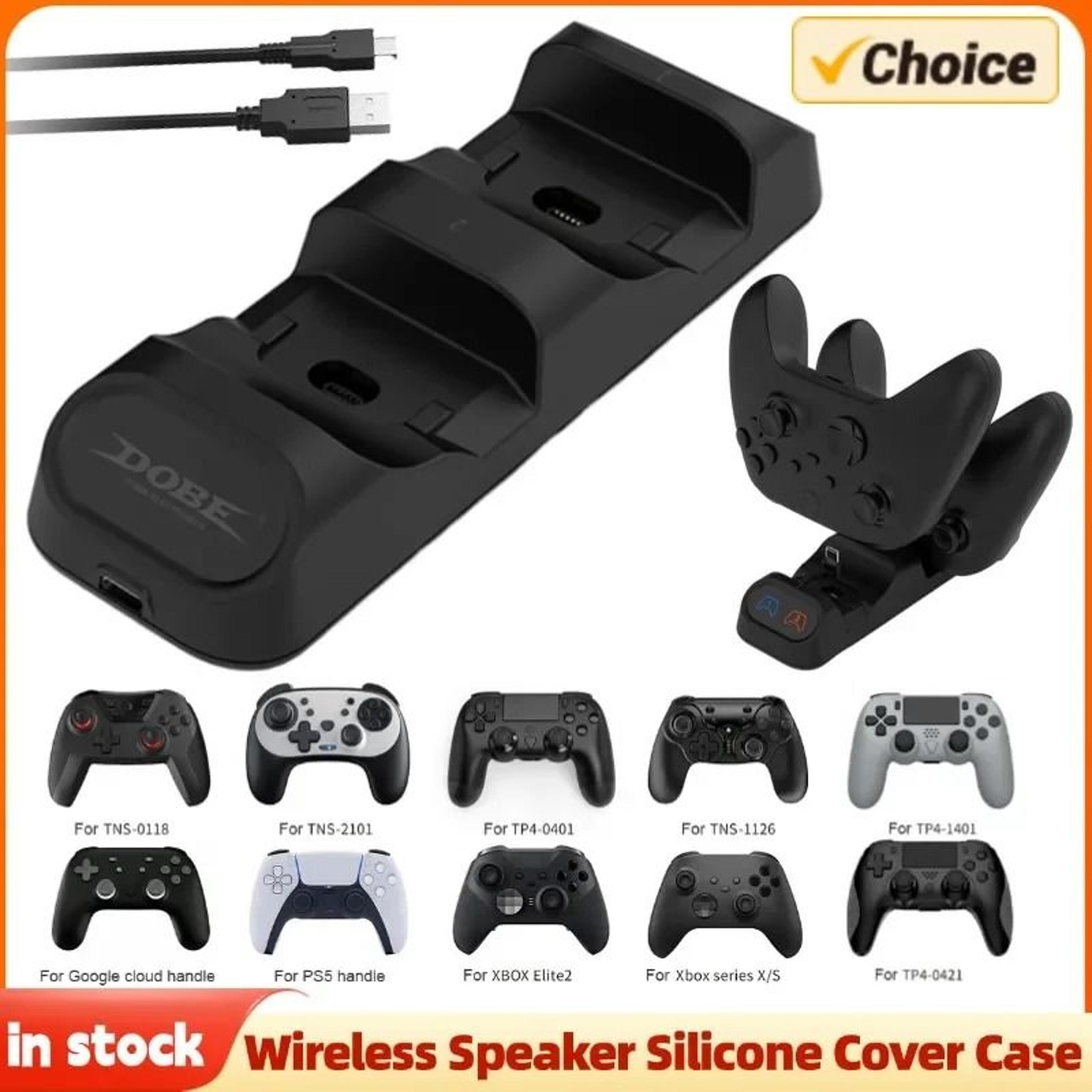 dual controller fast charging dock with led indicator
