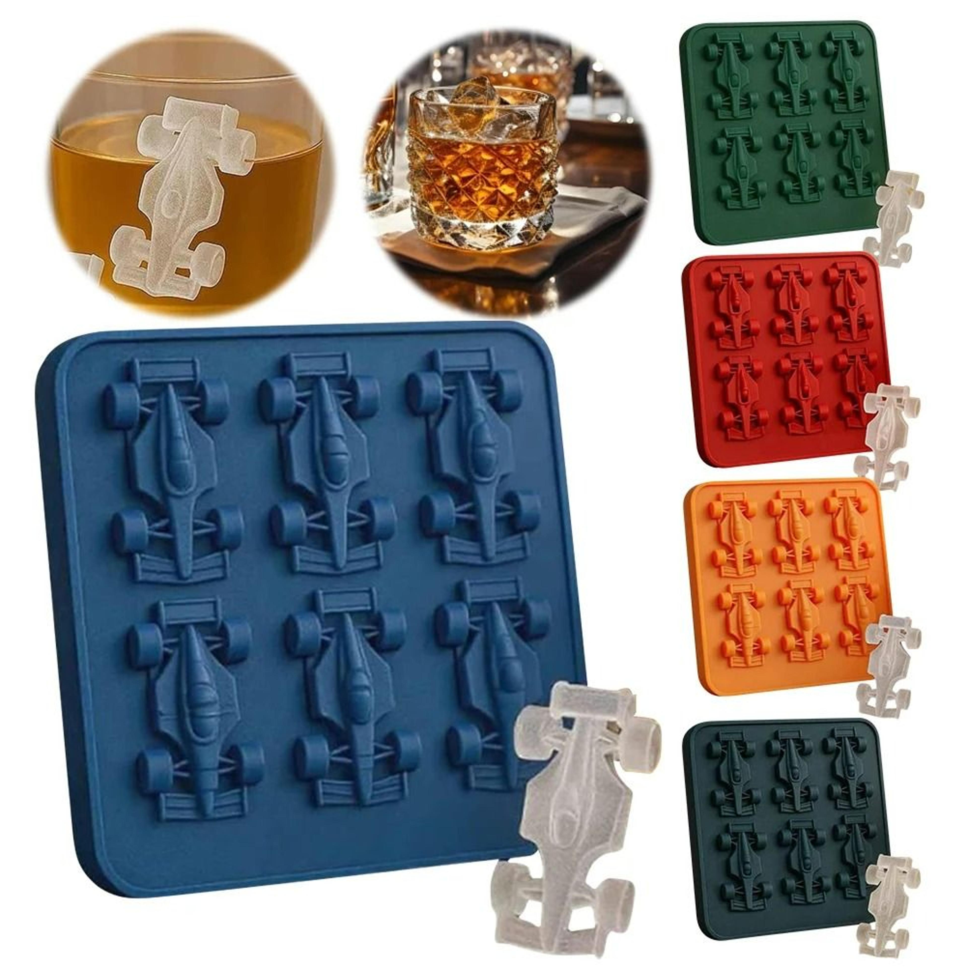 six cavity 3d formula racing car silicone mold