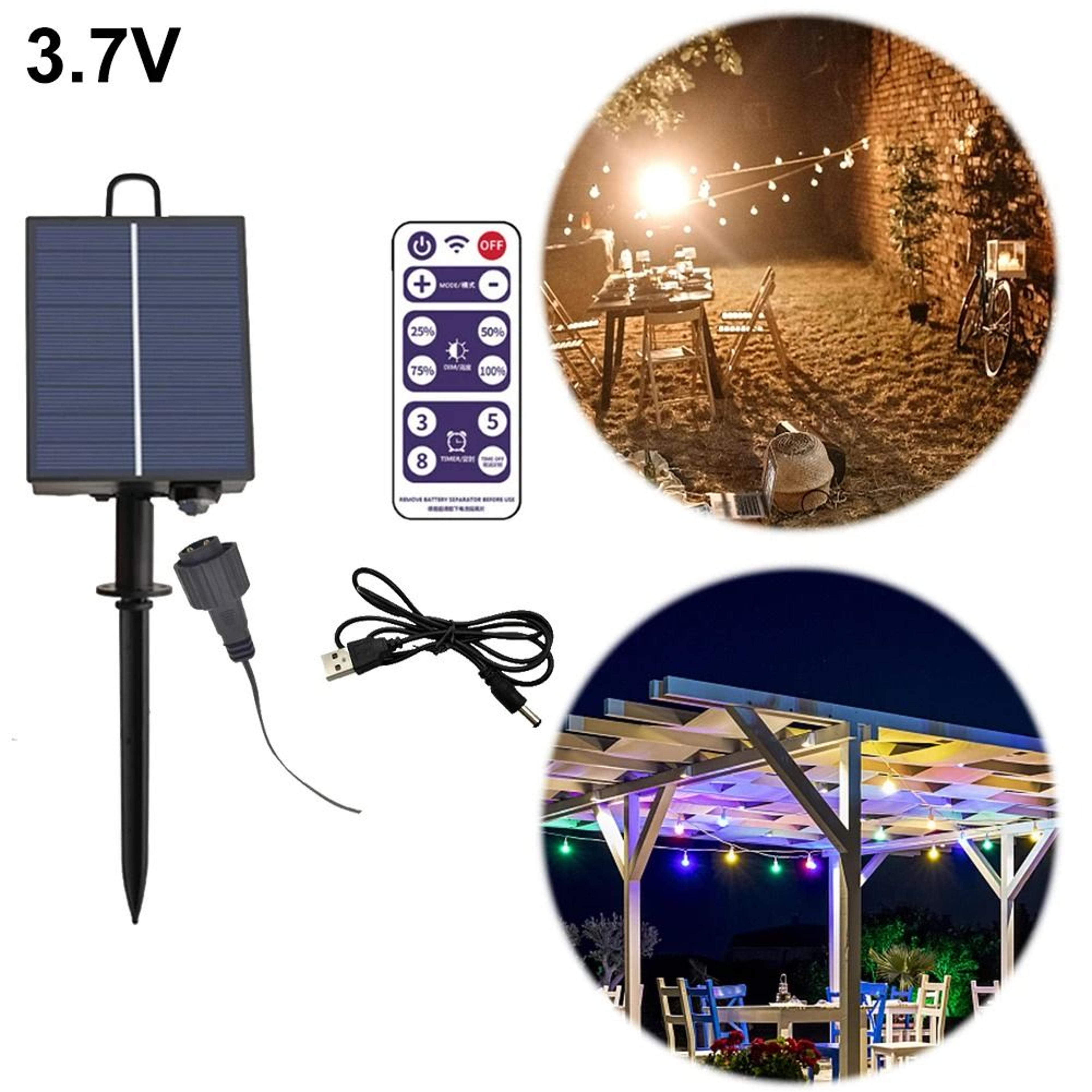 solar led string light control box with remote