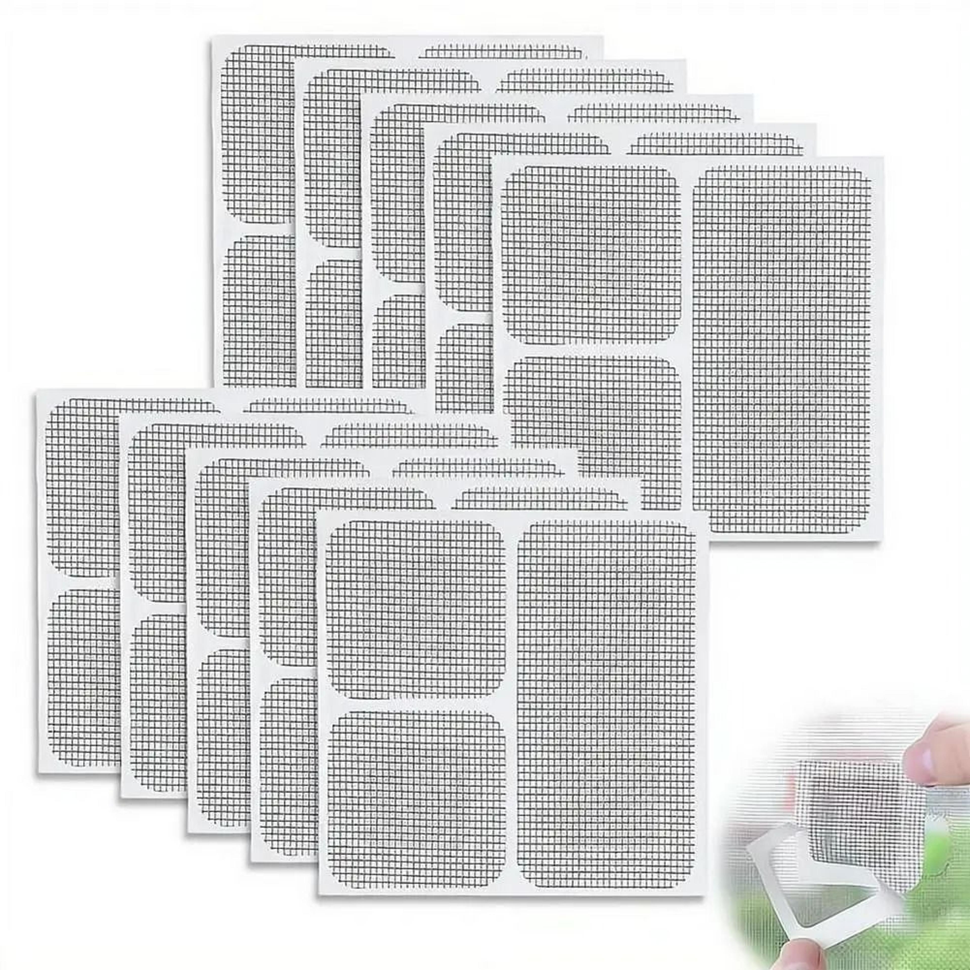 10 piece self adhesive fiberglass screen repair patch set