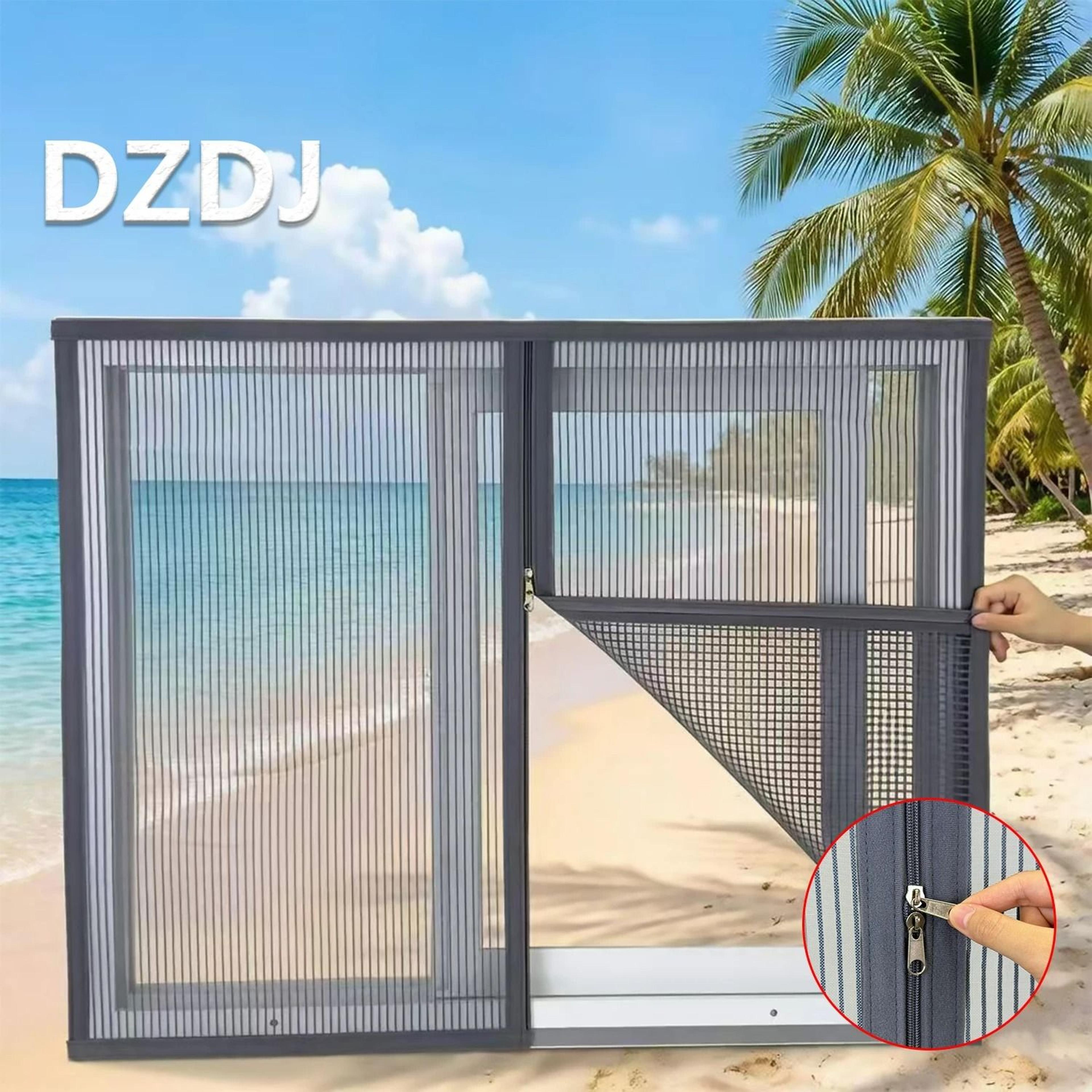 easy install double zipper mosquito window screen