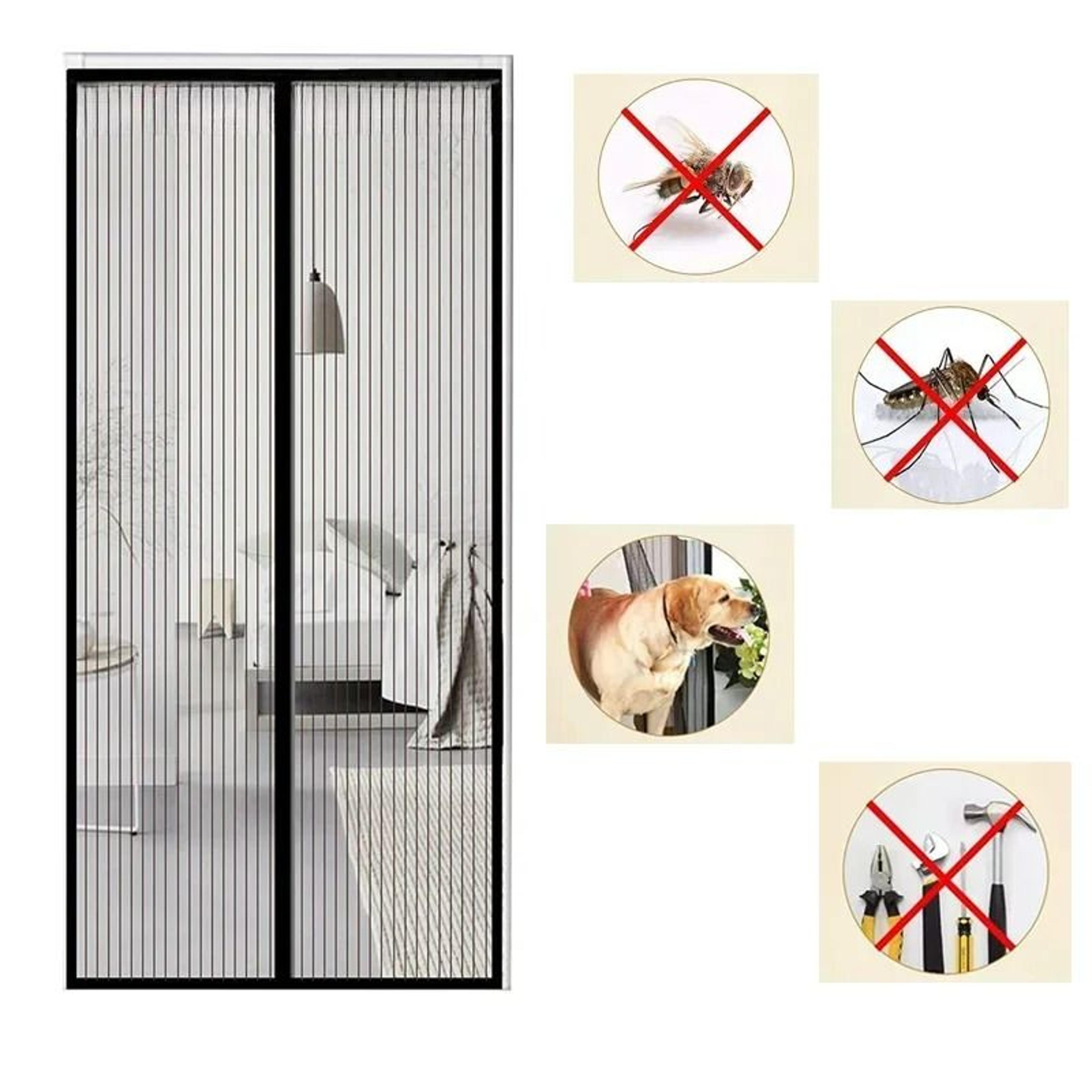 automatic closing magnetic mosquito door curtain