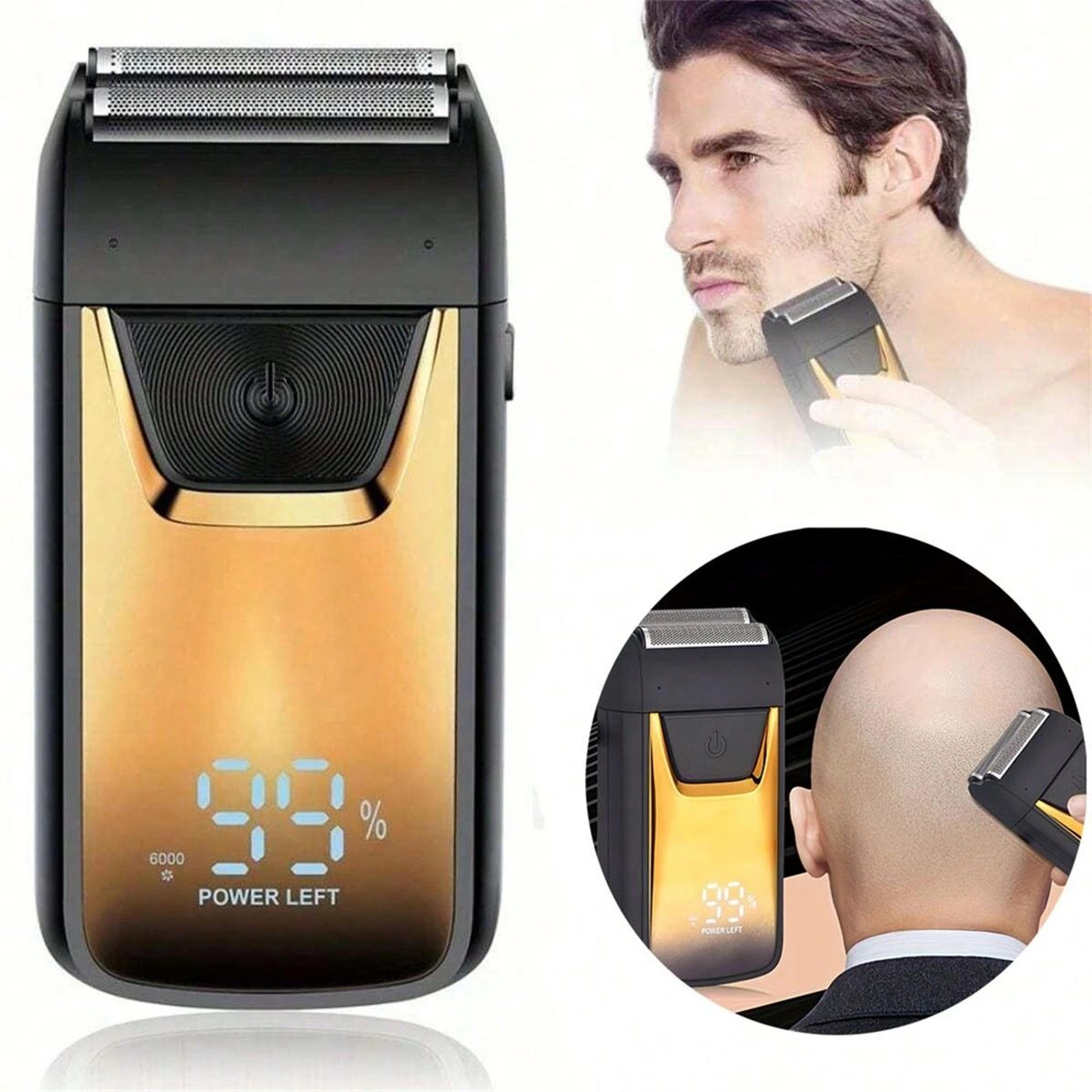 electric foil shaver – wireless men's razor for bald shaving & precision hair cutting