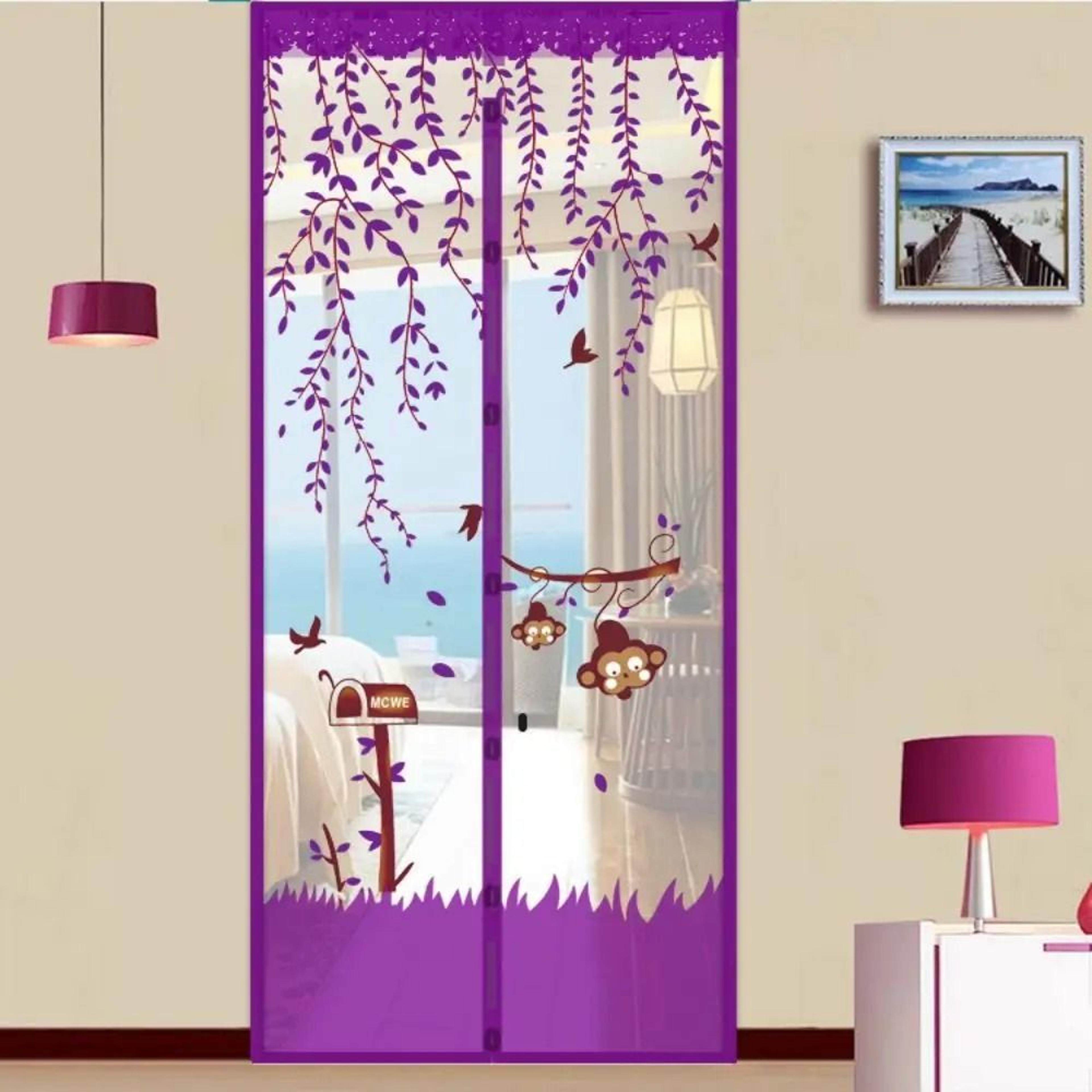 cartoon magnetic screen door with automatic closure