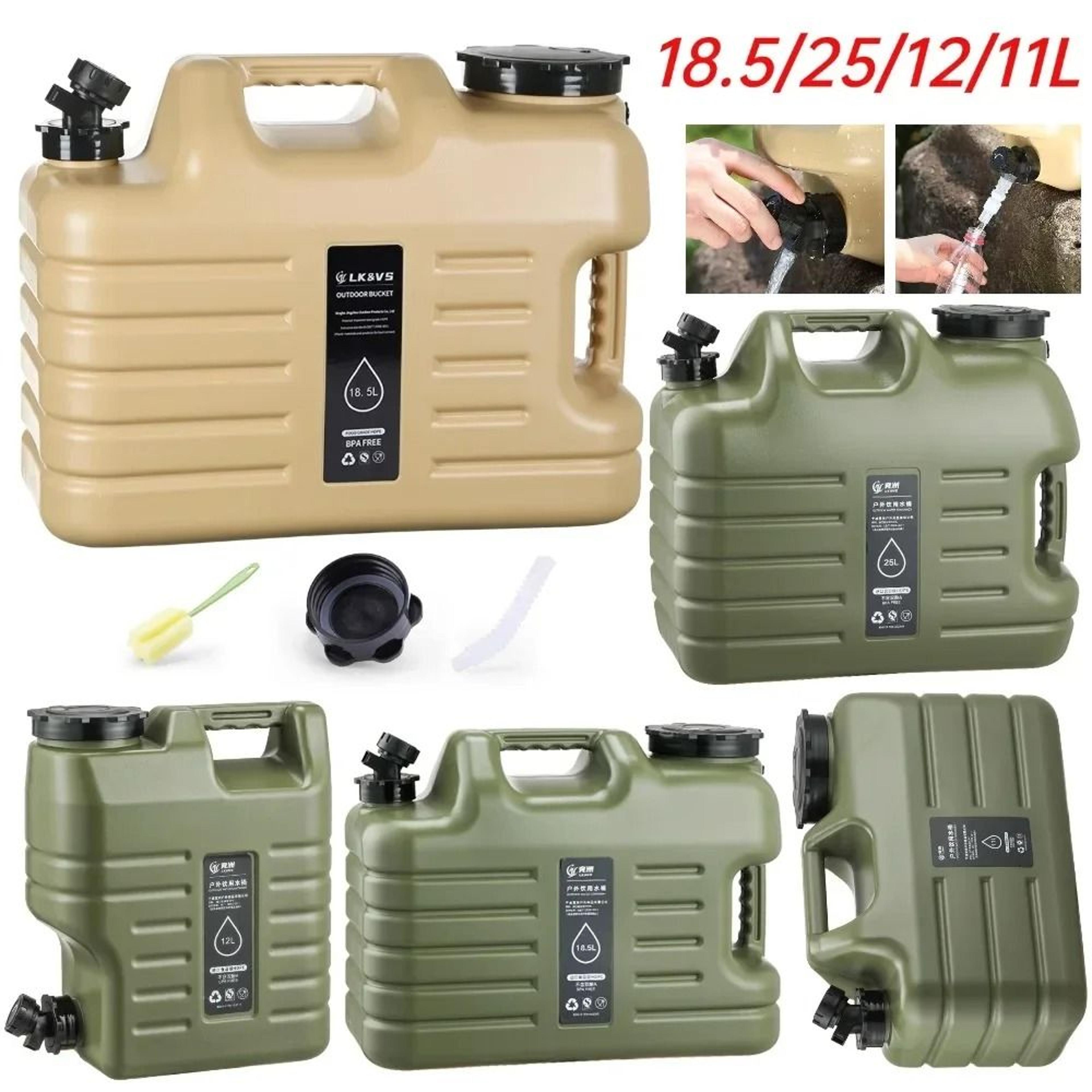 portable camping water jug with detachable faucet