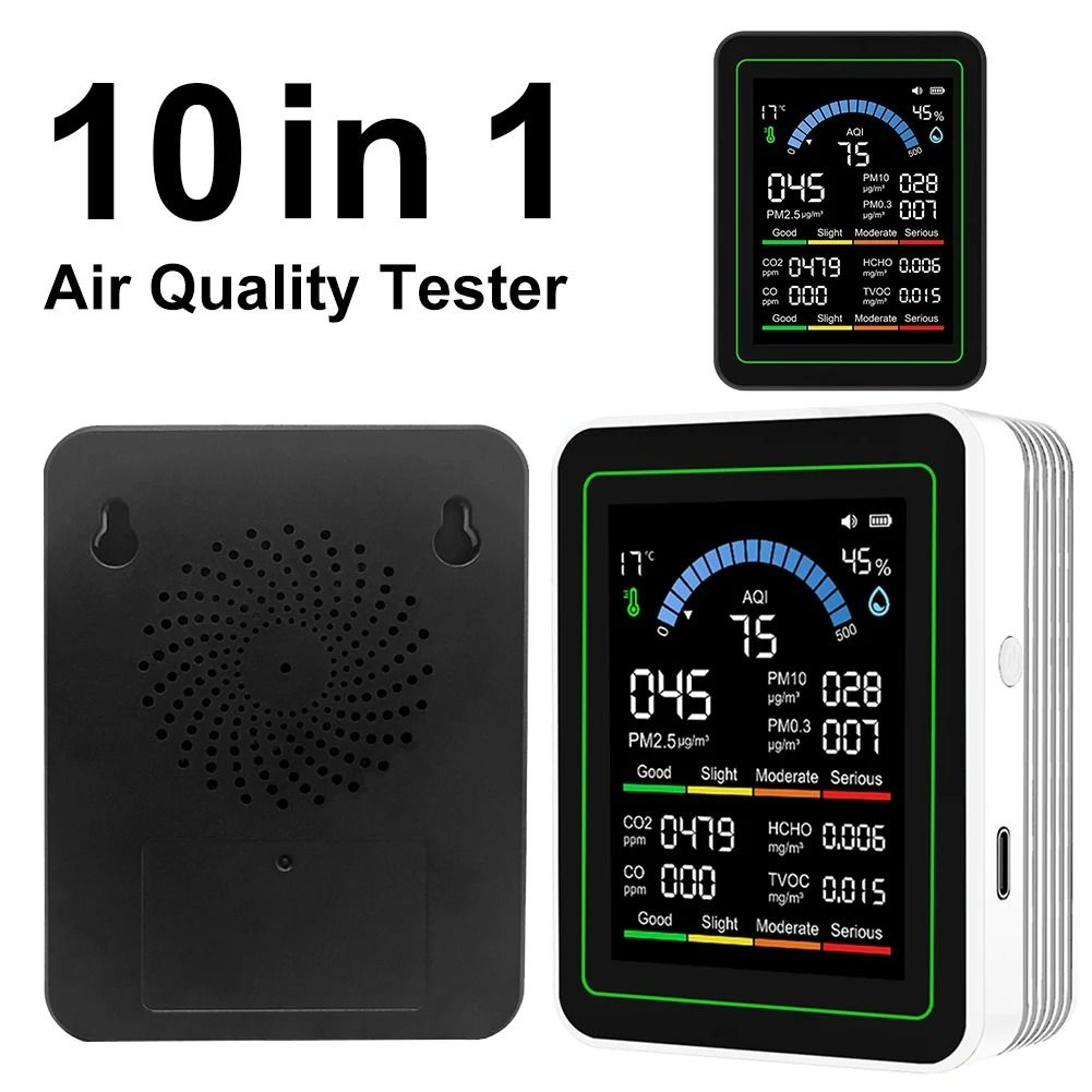 10 in 1 indoor air quality monitor