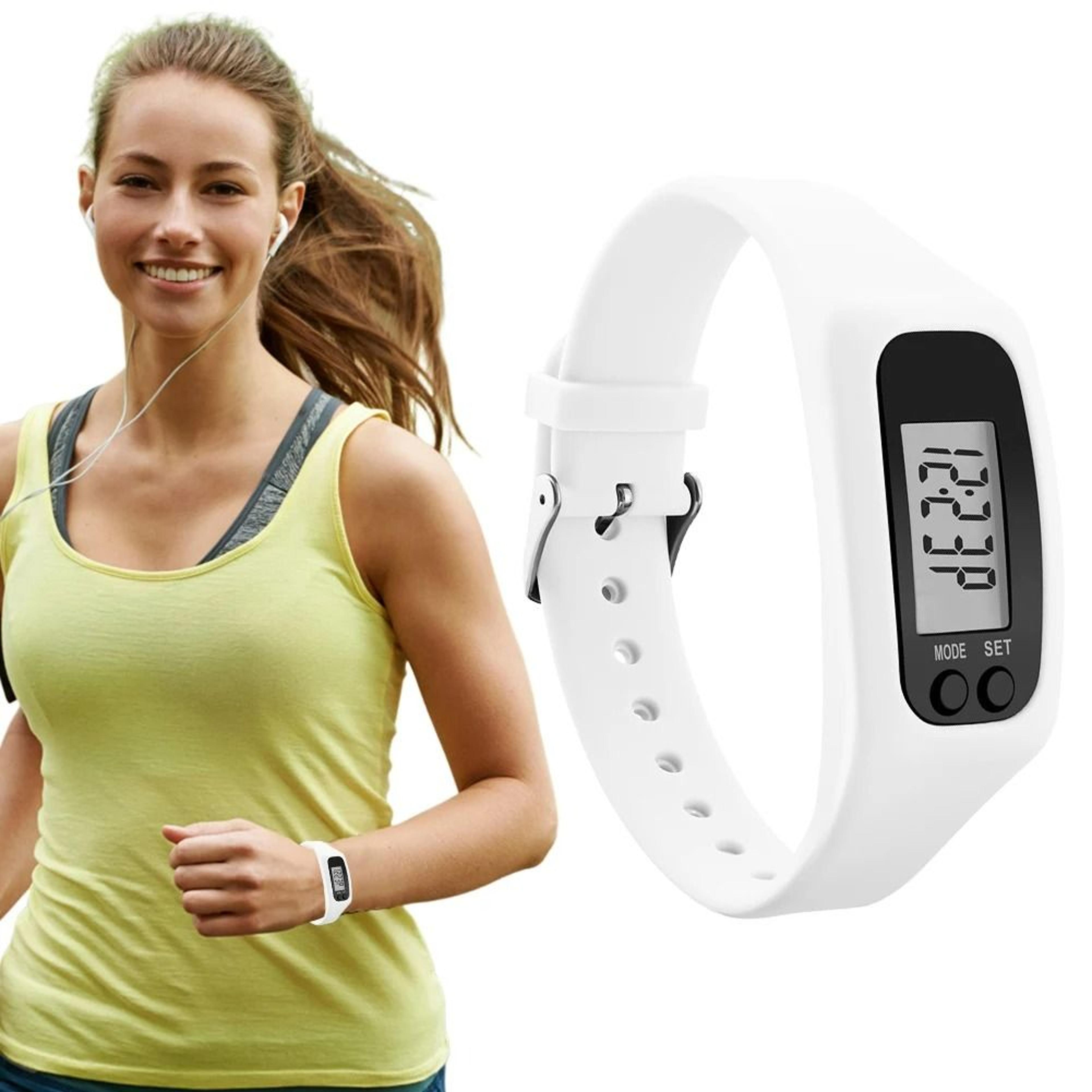 led pedometer fitness tracking bracelet