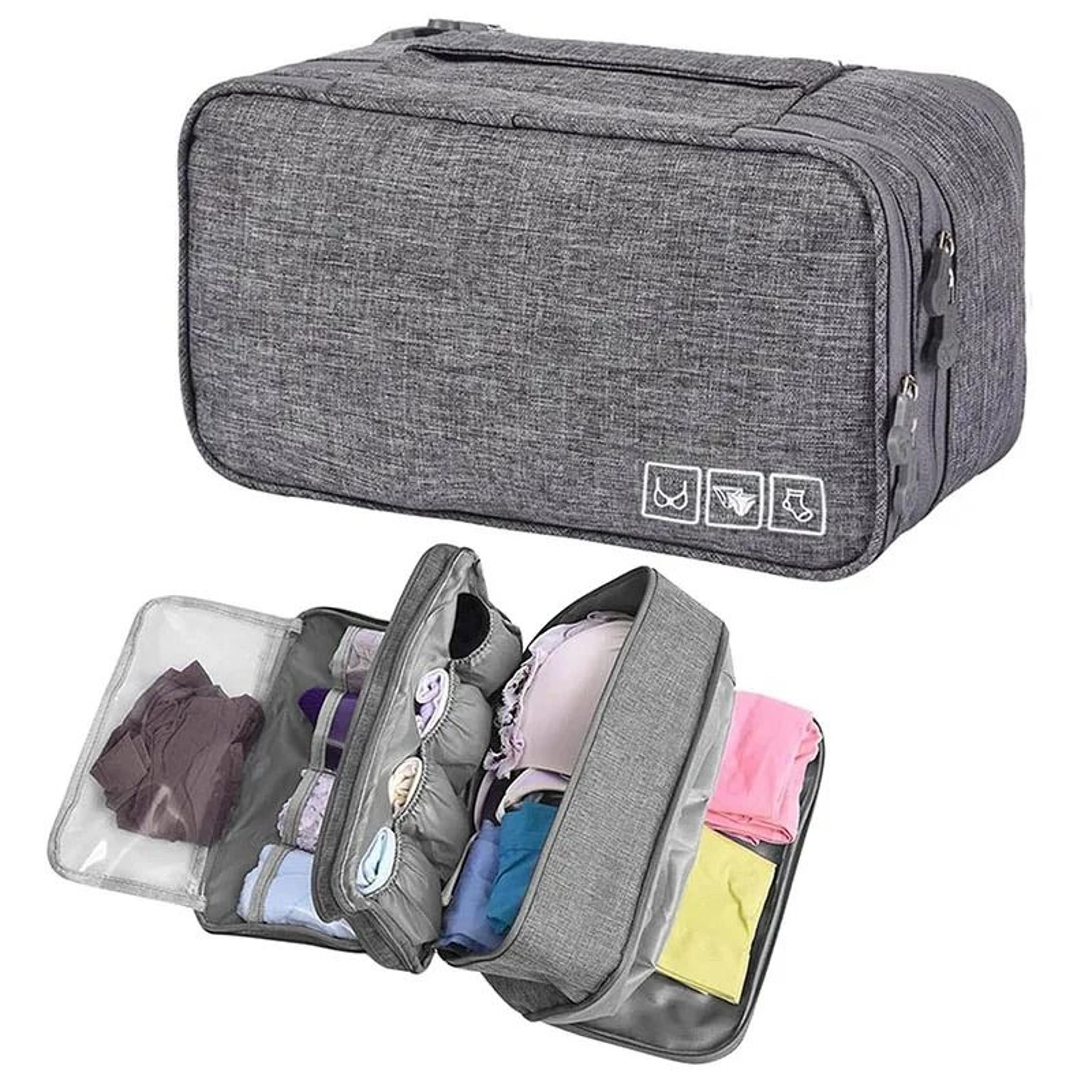 portable travel underwear and clothing organizer bag