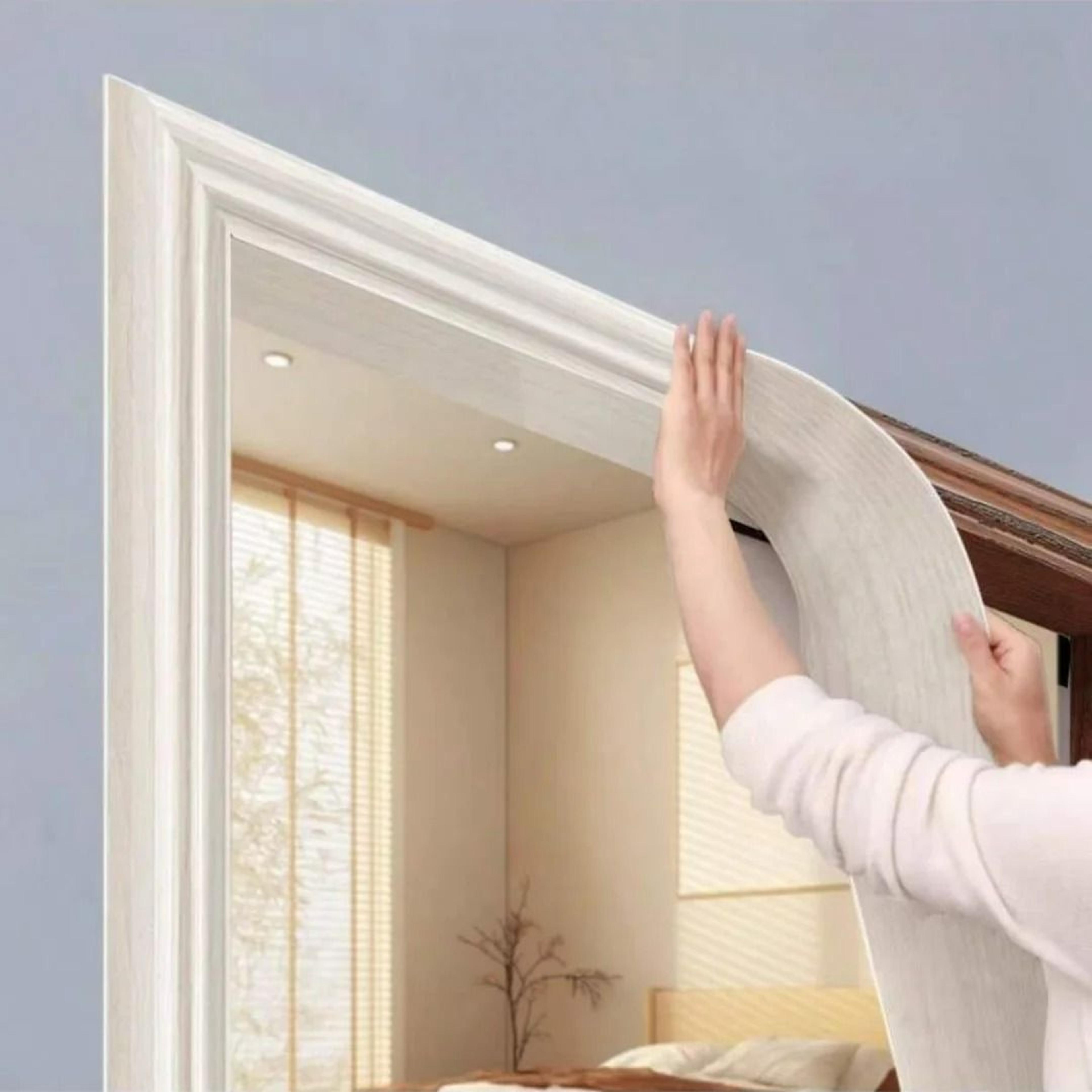 self adhesive wood grain door frame decorative sticker