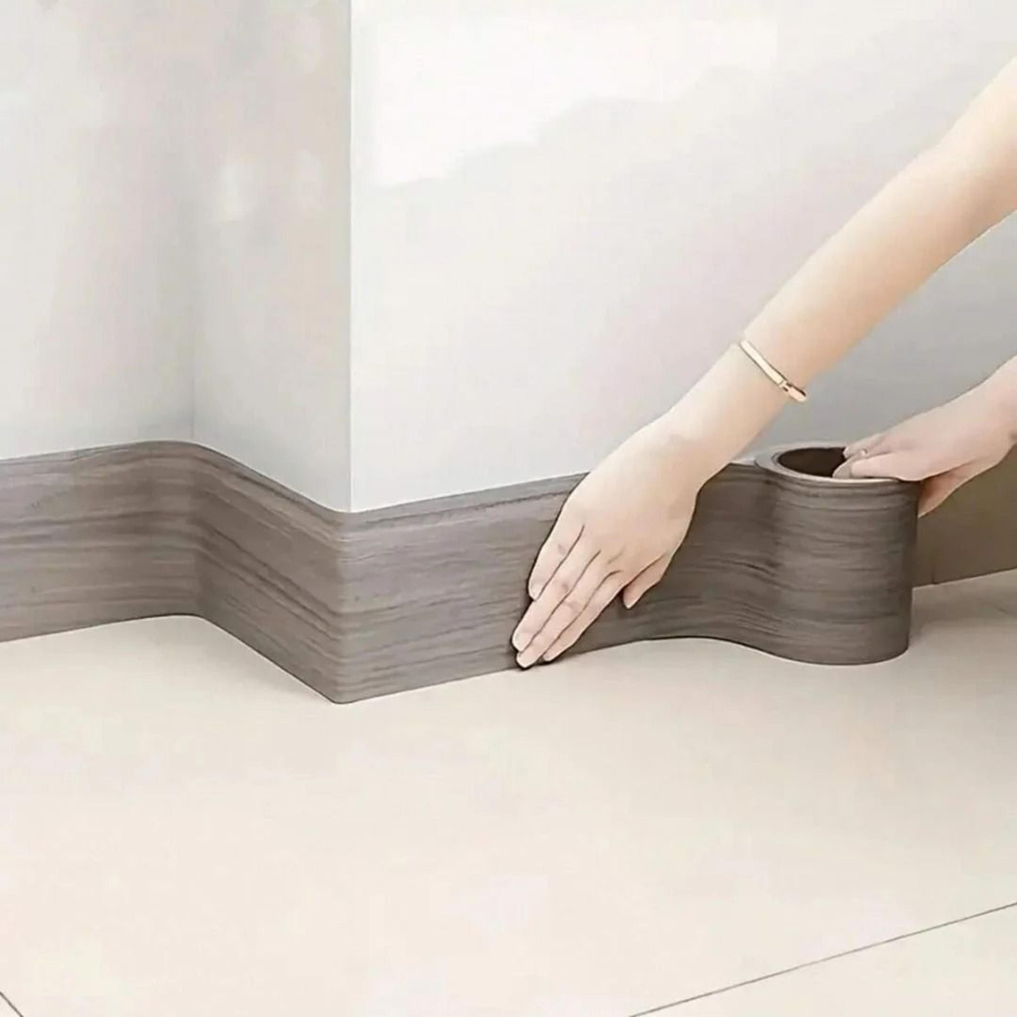 self adhesive wood grain door frame repair trim