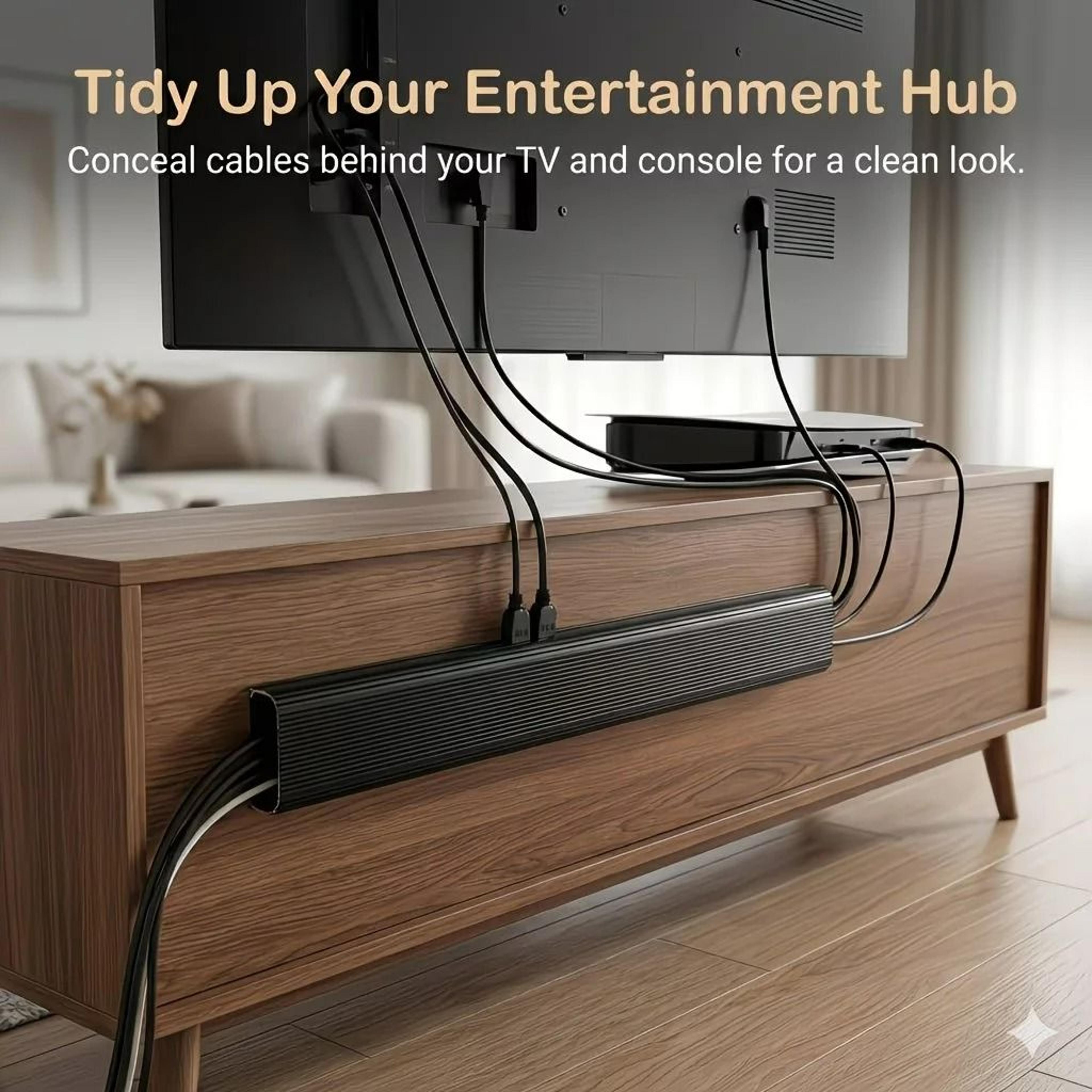 drill free under desk cable management tray