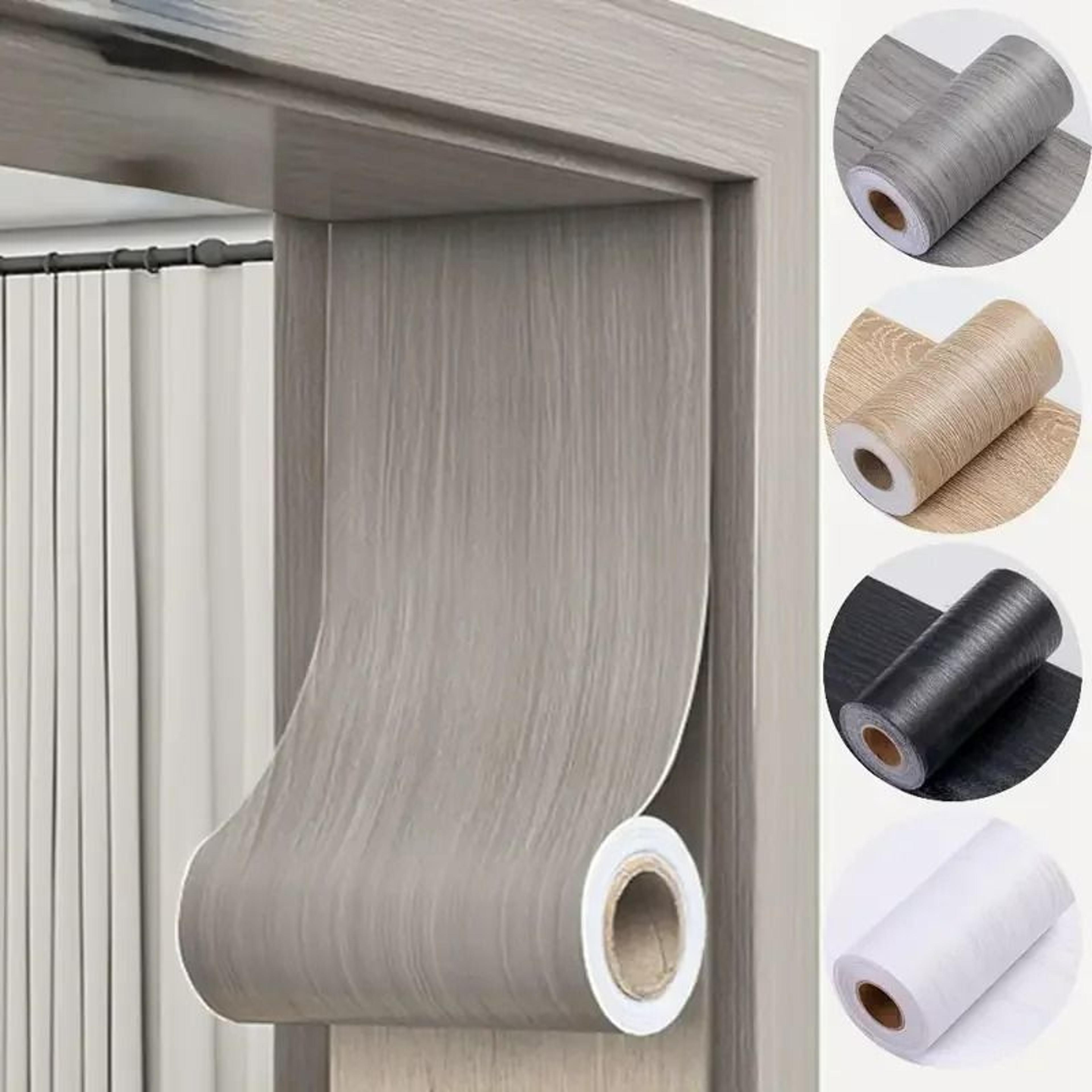 wood grain peel and stick baseboard wall trim