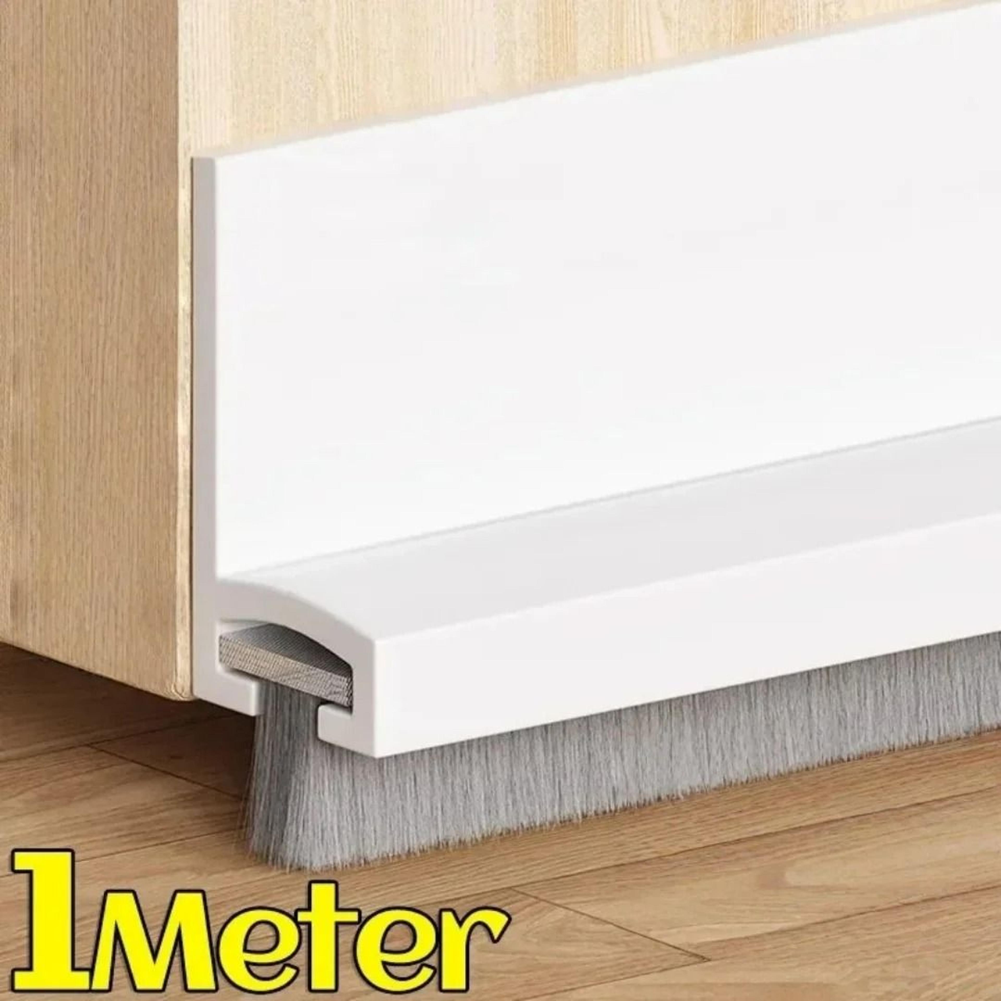 rubber door sweep with brush draft seal