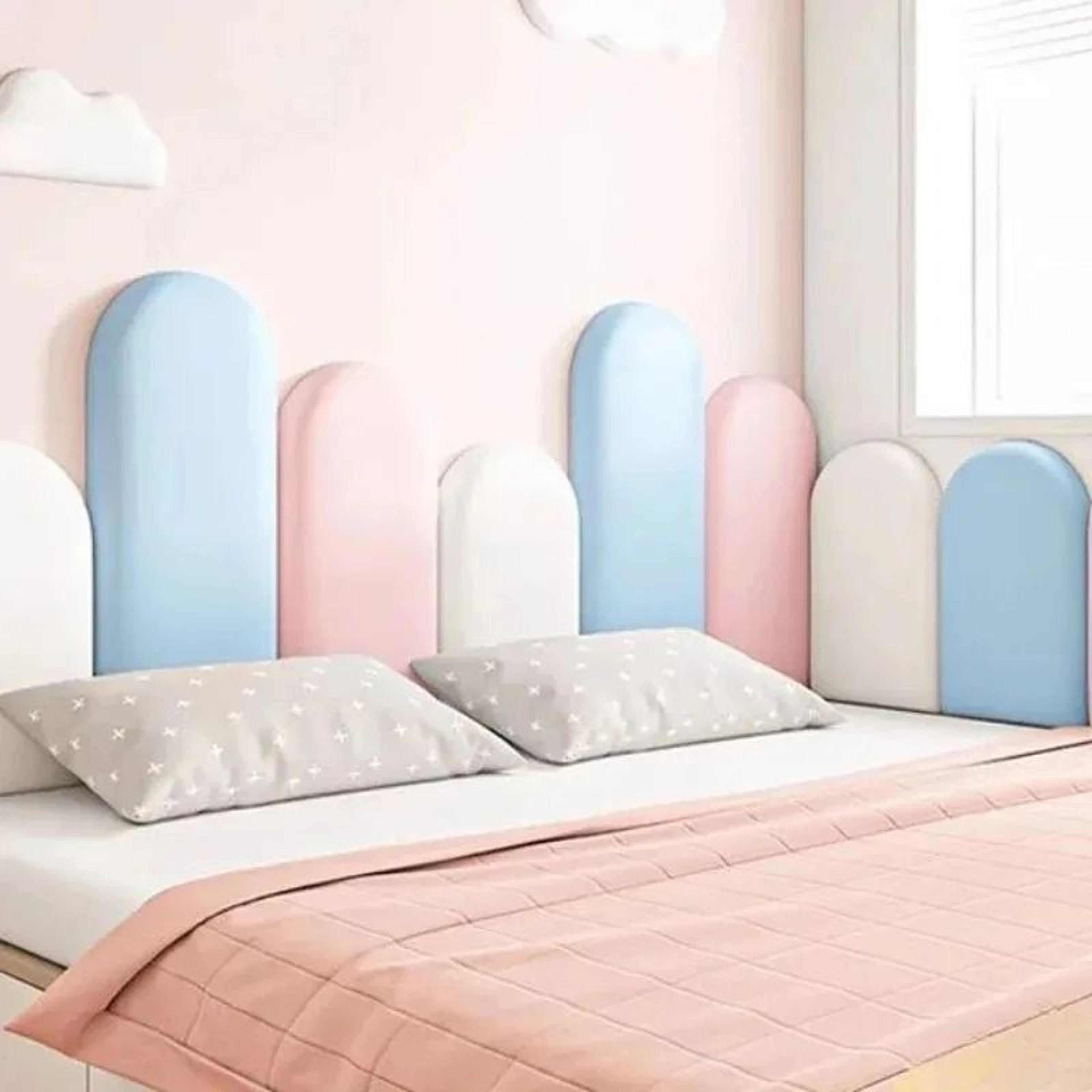 nordic style cushioned headboard wall panel