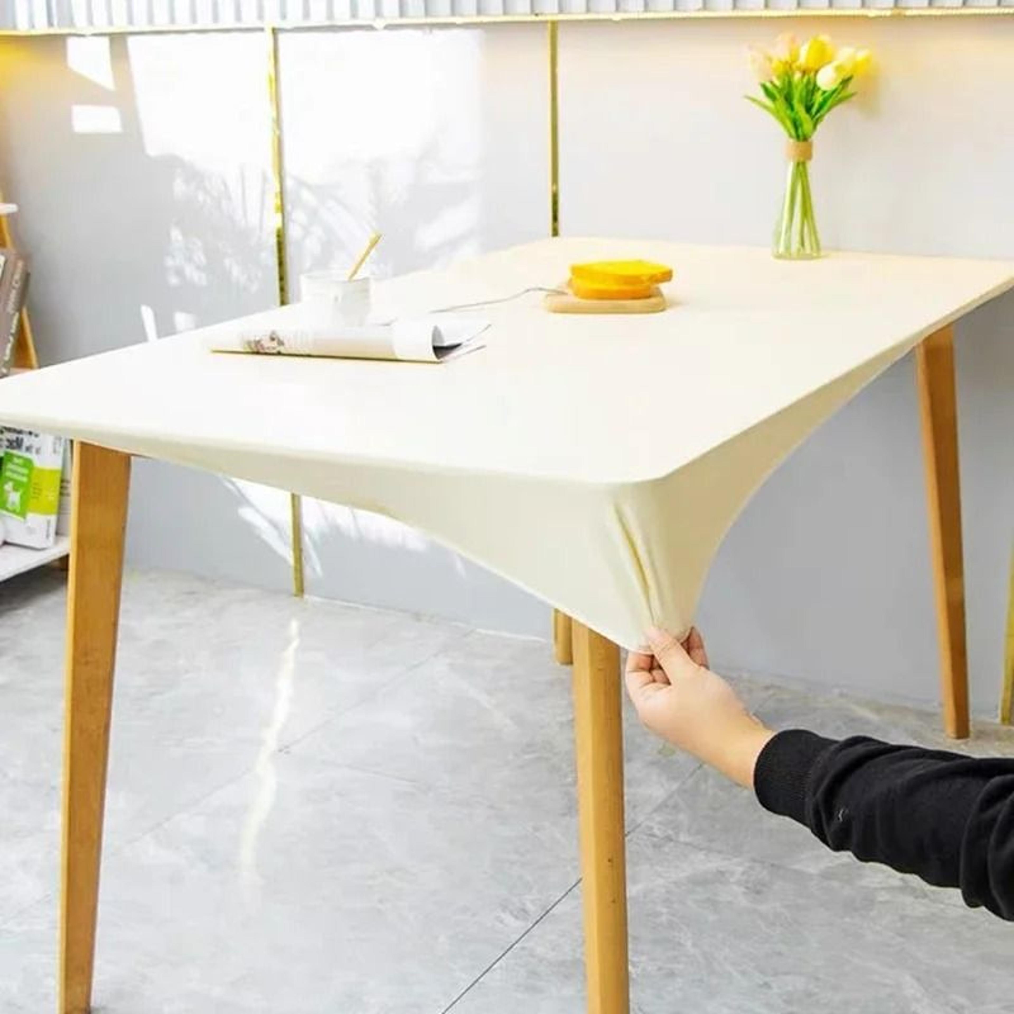 waterproof elastic leather table cover protector