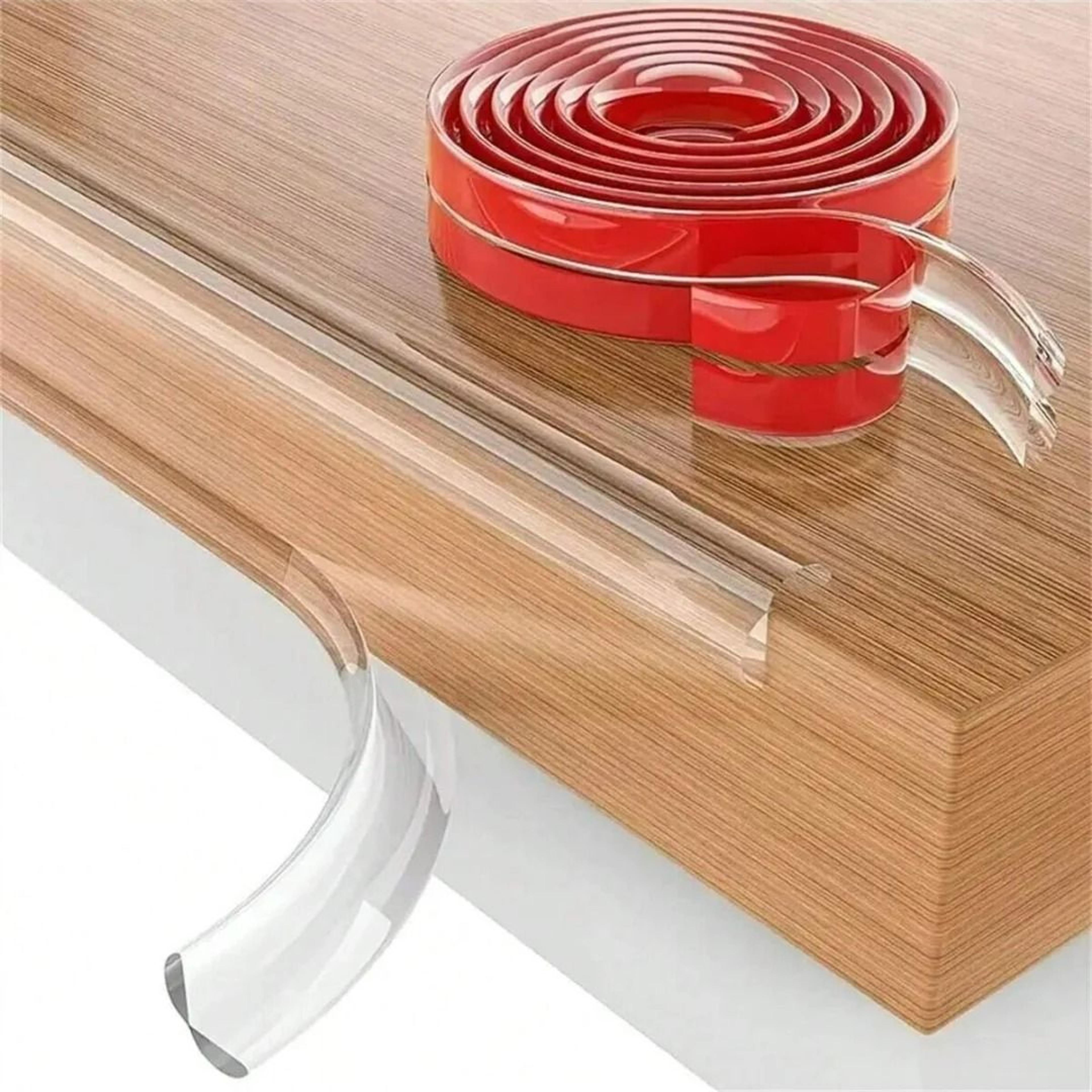 transparent silicone edge and corner guard strip