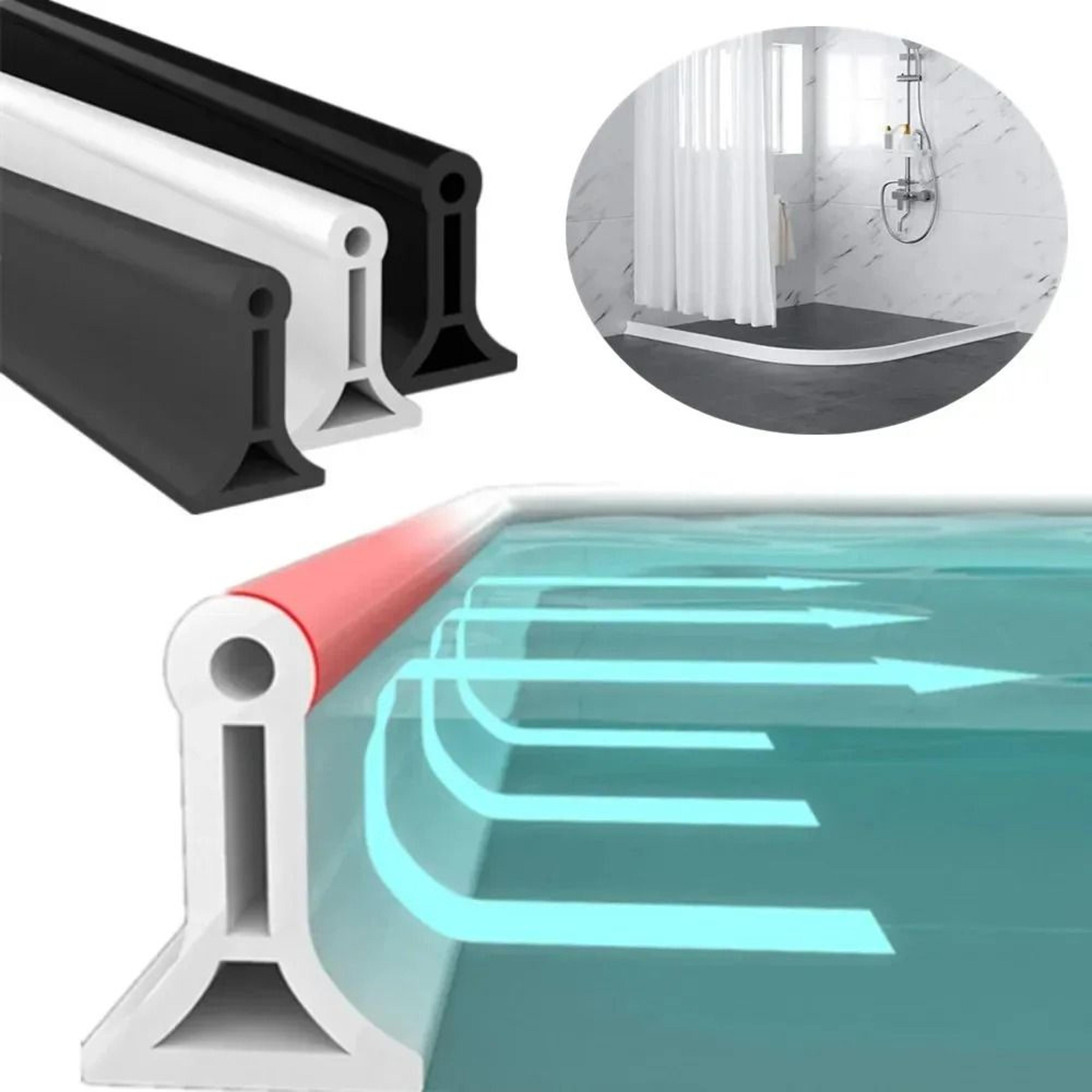 bendable silicone shower threshold water dam strip