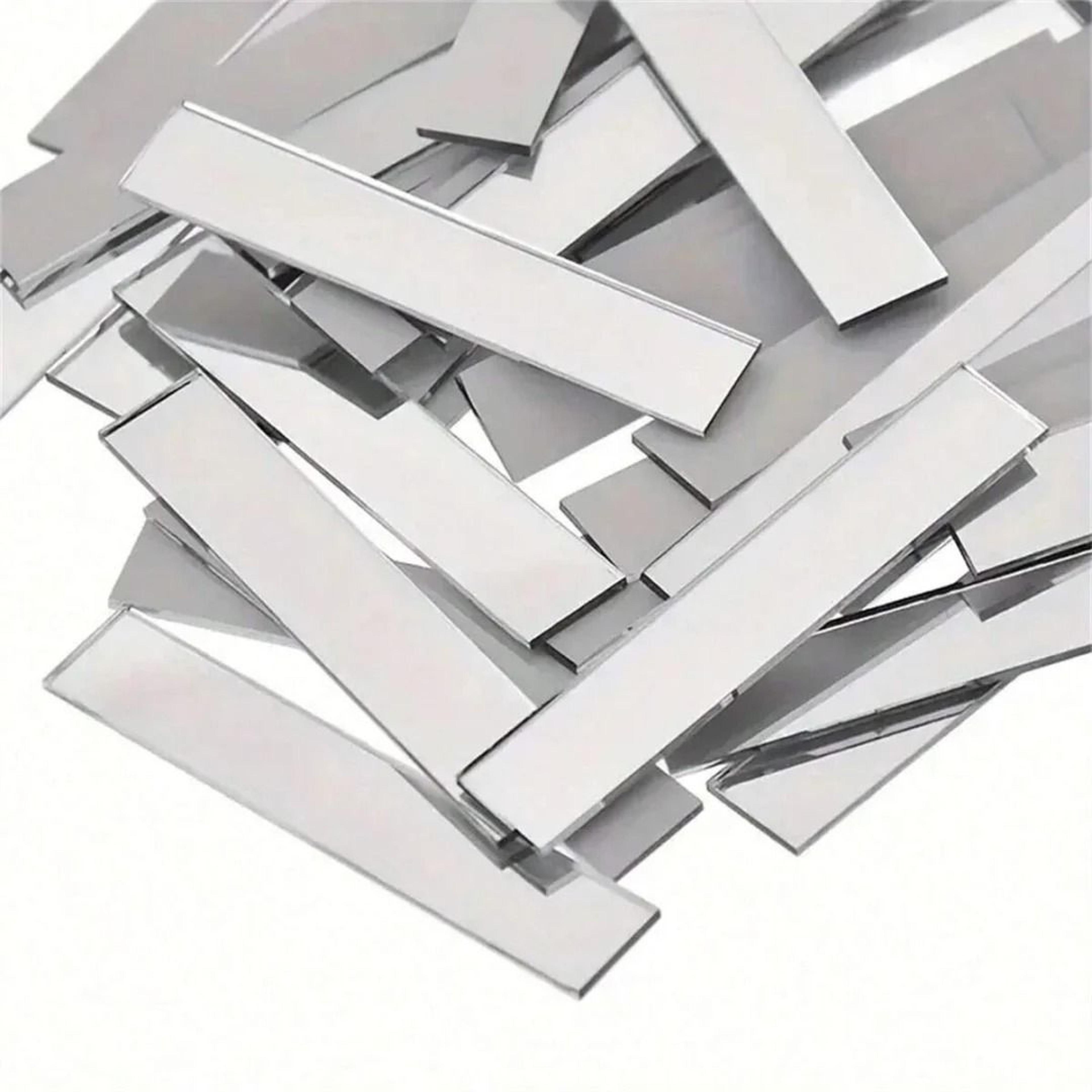 self adhesive rectangular acrylic mirror mosaic tiles